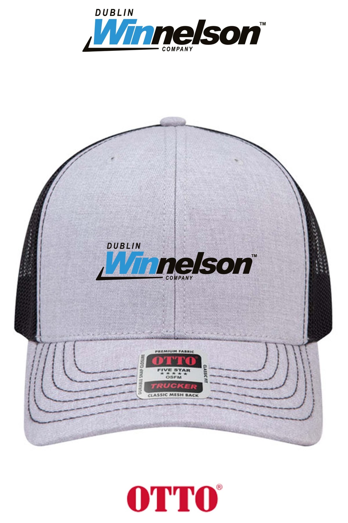 **BULK BUY SPECIAL** OTTO CAP® 6 Panel Mid Profile Mesh Back Trucker Hat - Dublin Winnelson