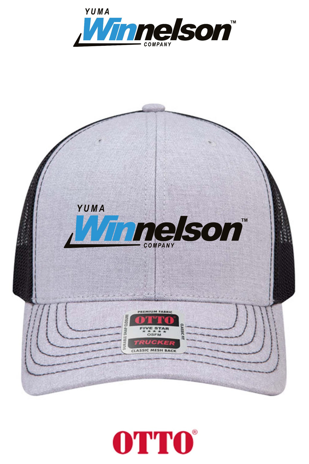 **BULK BUY SPECIAL** OTTO CAP® 6 Panel Mid Profile Mesh Back Trucker Hat - Yuma Winnelson