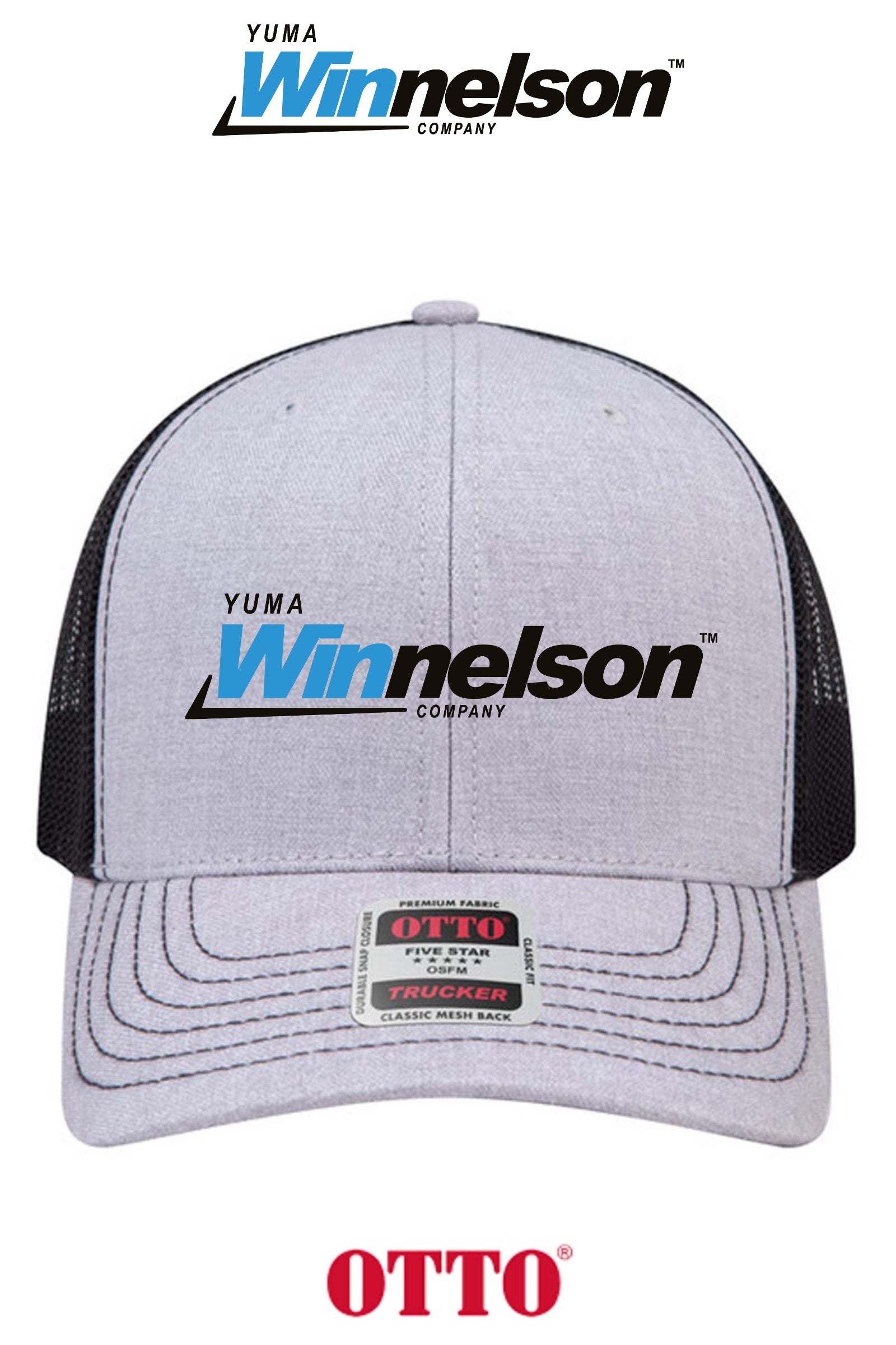 **BULK BUY SPECIAL** OTTO CAP® 6 Panel Mid Profile Mesh Back Trucker Hat - Yuma Winnelson