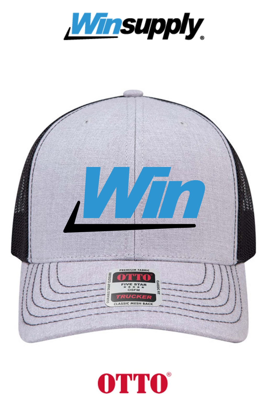 **BULK BUY SPECIAL** OTTO CAP® 6 Panel Mid Profile Mesh Back Trucker Hat - Winsupply INC.