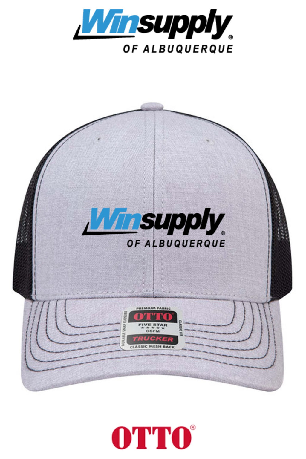 **BULK BUY SPECIAL** OTTO CAP® 6 Panel Mid Profile Mesh Back Trucker Hat - Winsupply of Albuquerque