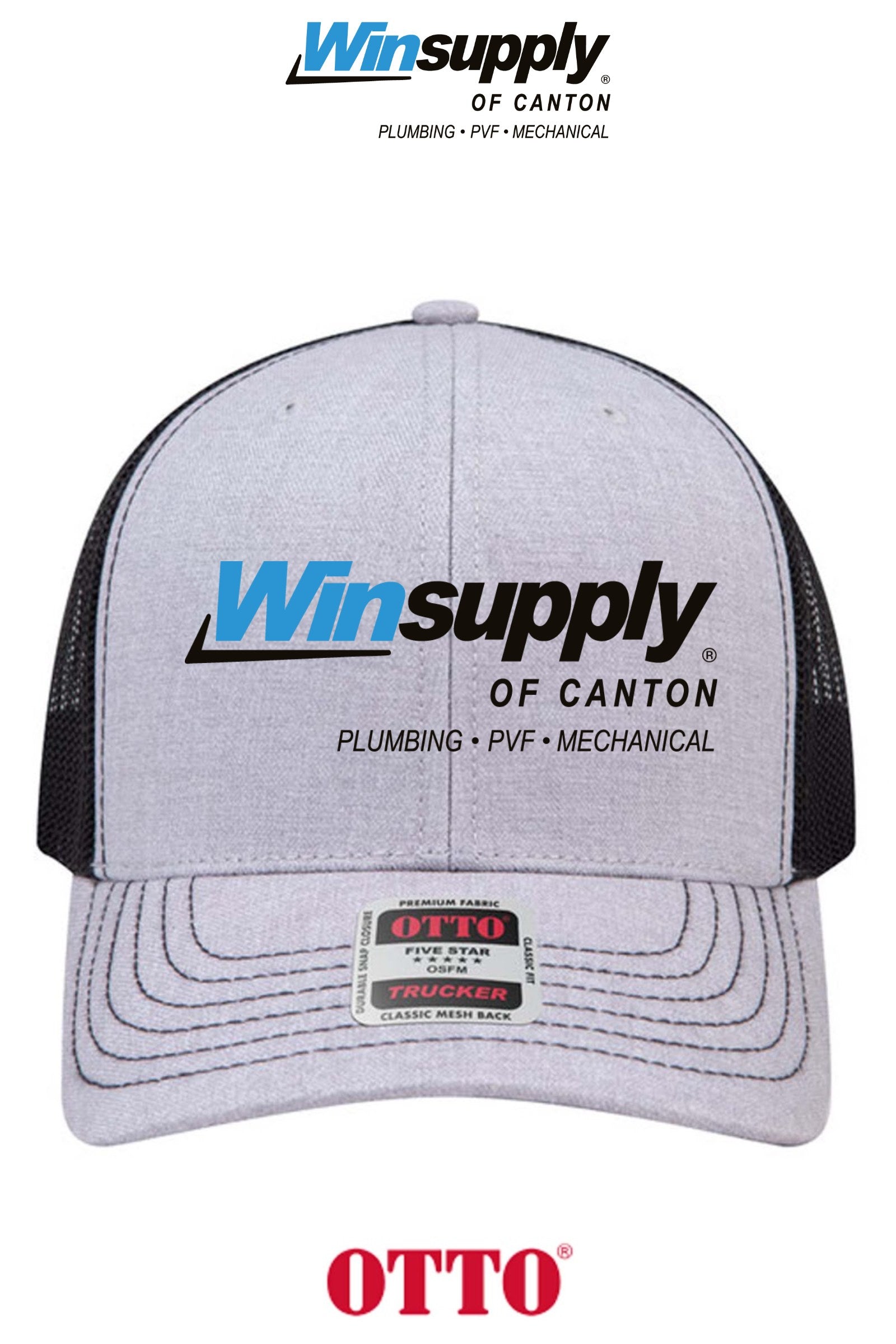**BULK BUY SPECIAL** OTTO CAP® 6 Panel Mid Profile Mesh Back Trucker Hat - Winsupply of Canton