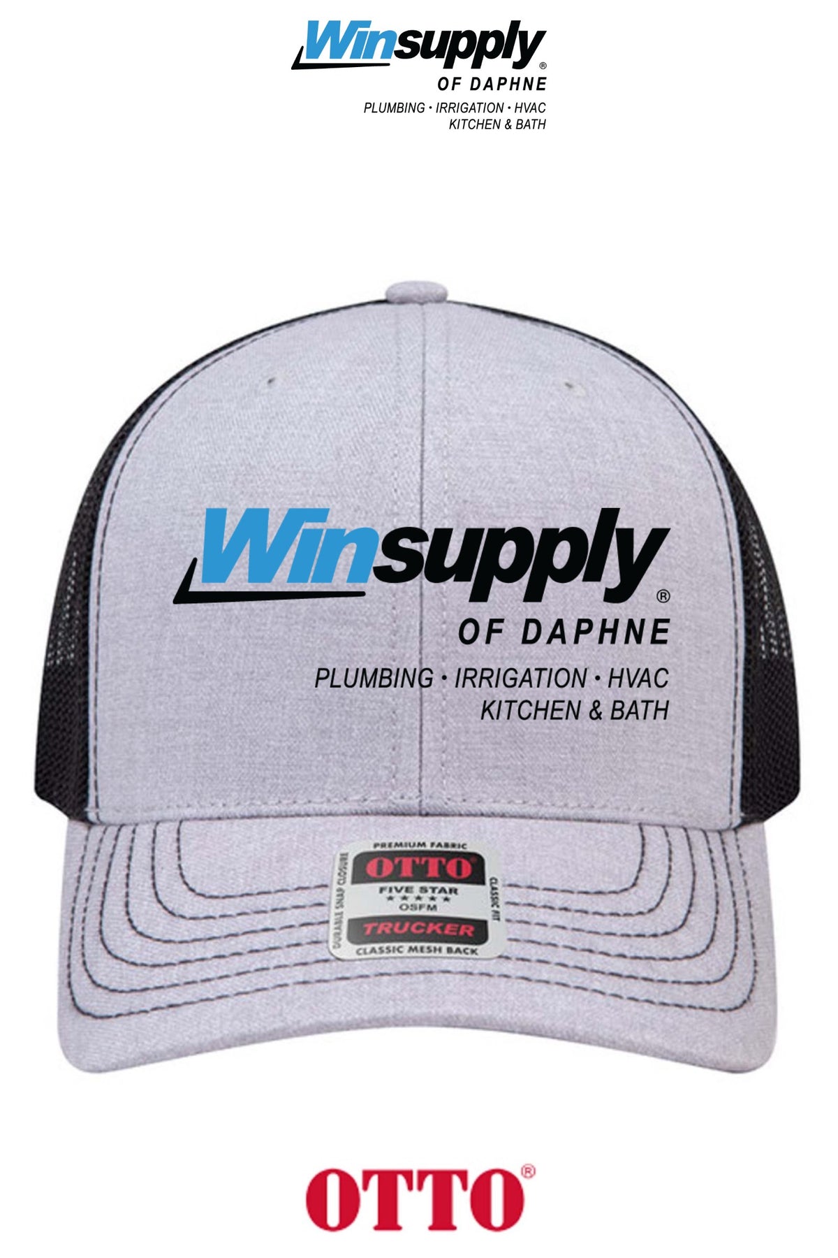 **BULK BUY SPECIAL** OTTO CAP® 6 Panel Mid Profile Mesh Back Trucker Hat - Winsupply of Daphne