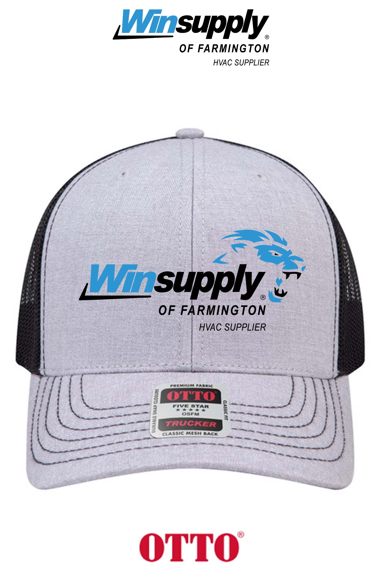 **BULK BUY SPECIAL** OTTO CAP® 6 Panel Mid Profile Mesh Back Trucker Hat - Winsupply of Farmington