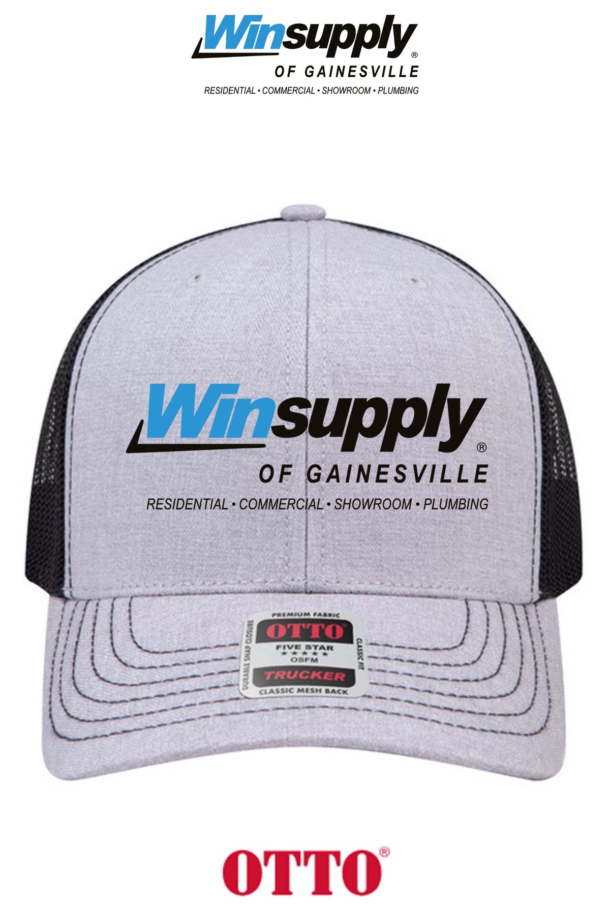 **BULK BUY SPECIAL** OTTO CAP® 6 Panel Mid Profile Mesh Back Trucker Hat - Winsupply of Gainesville