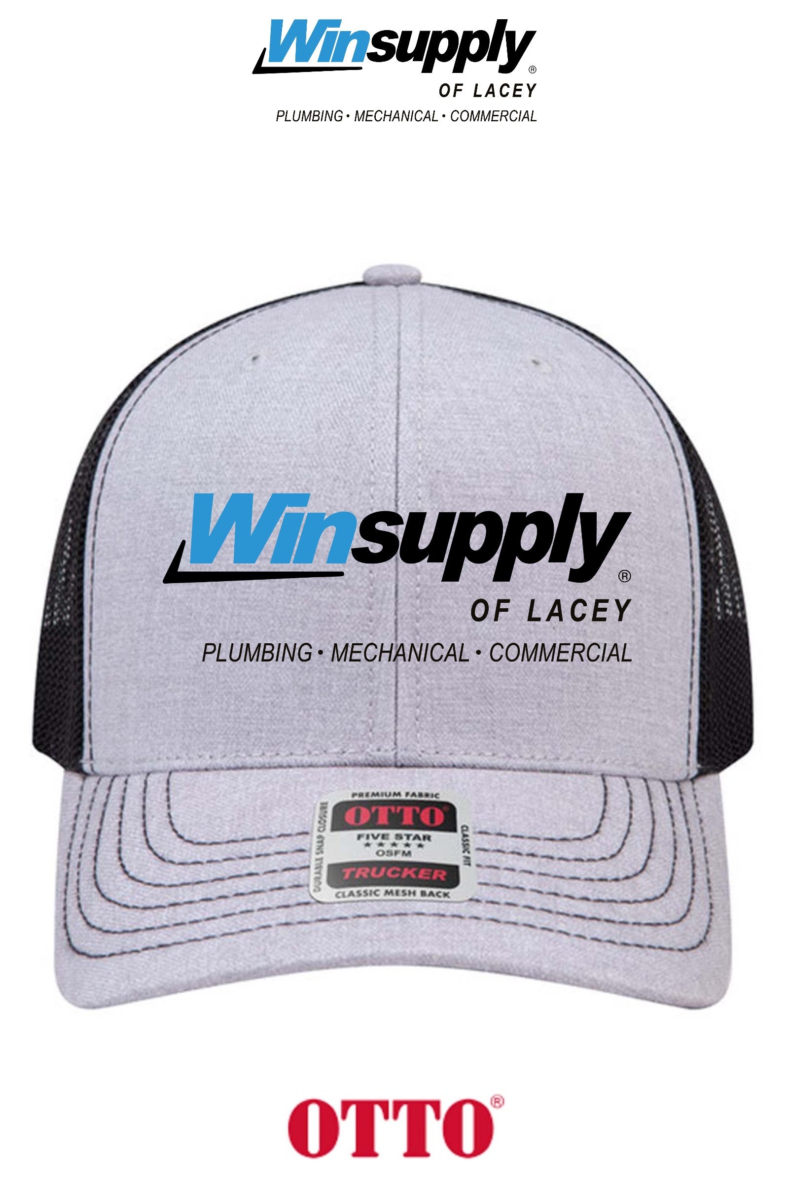 **BULK BUY SPECIAL** OTTO CAP® 6 Panel Mid Profile Mesh Back Trucker Hat - Winsupply of Lacey