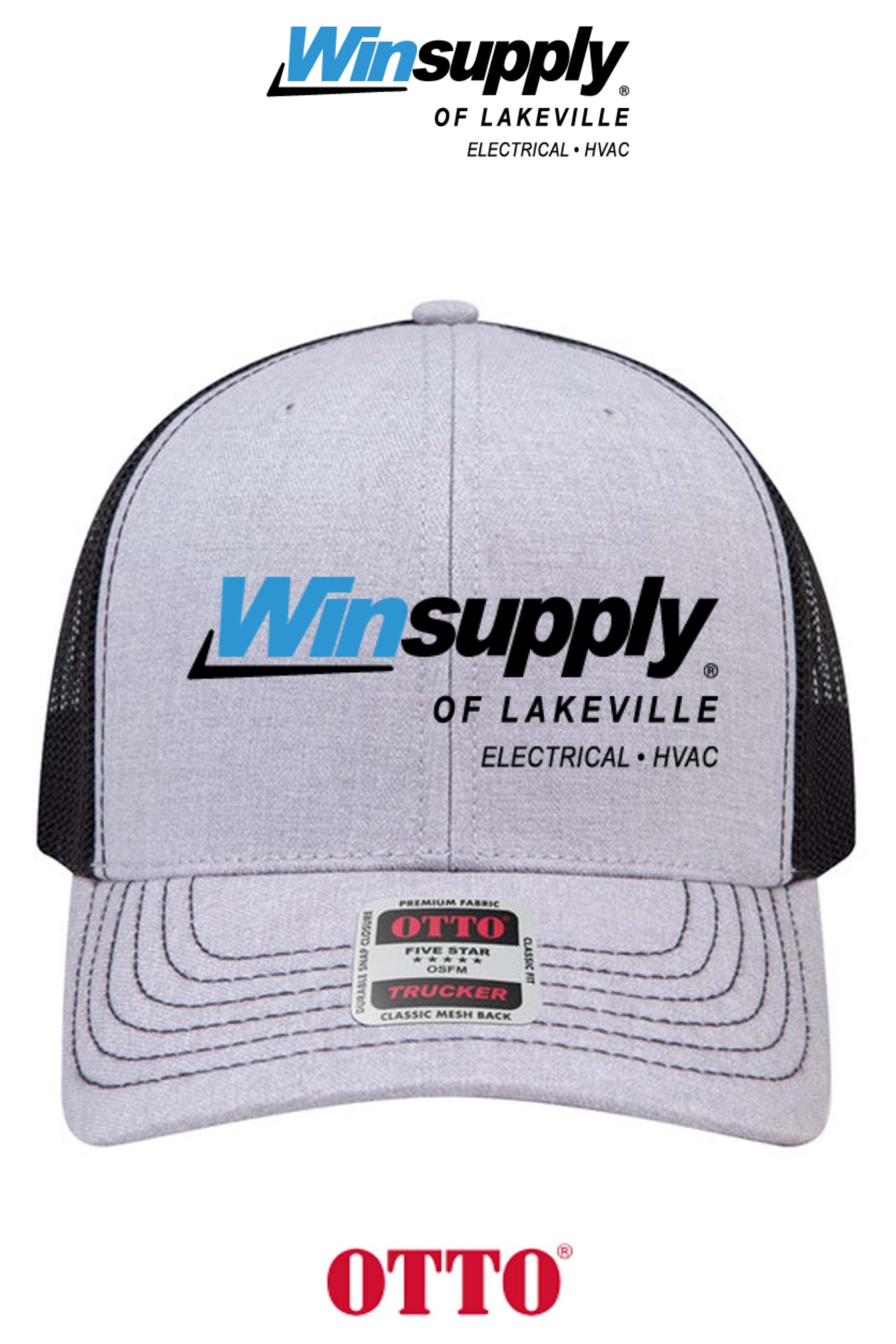 **BULK BUY SPECIAL** OTTO CAP® 6 Panel Mid Profile Mesh Back Trucker Hat - Winsupply of Lakeville