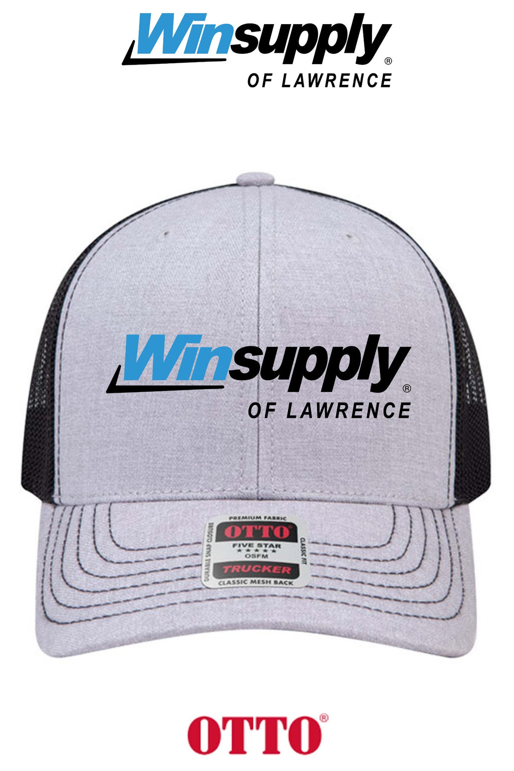 **BULK BUY SPECIAL** OTTO CAP® 6 Panel Mid Profile Mesh Back Trucker Hat - Winsupply of Lawrence