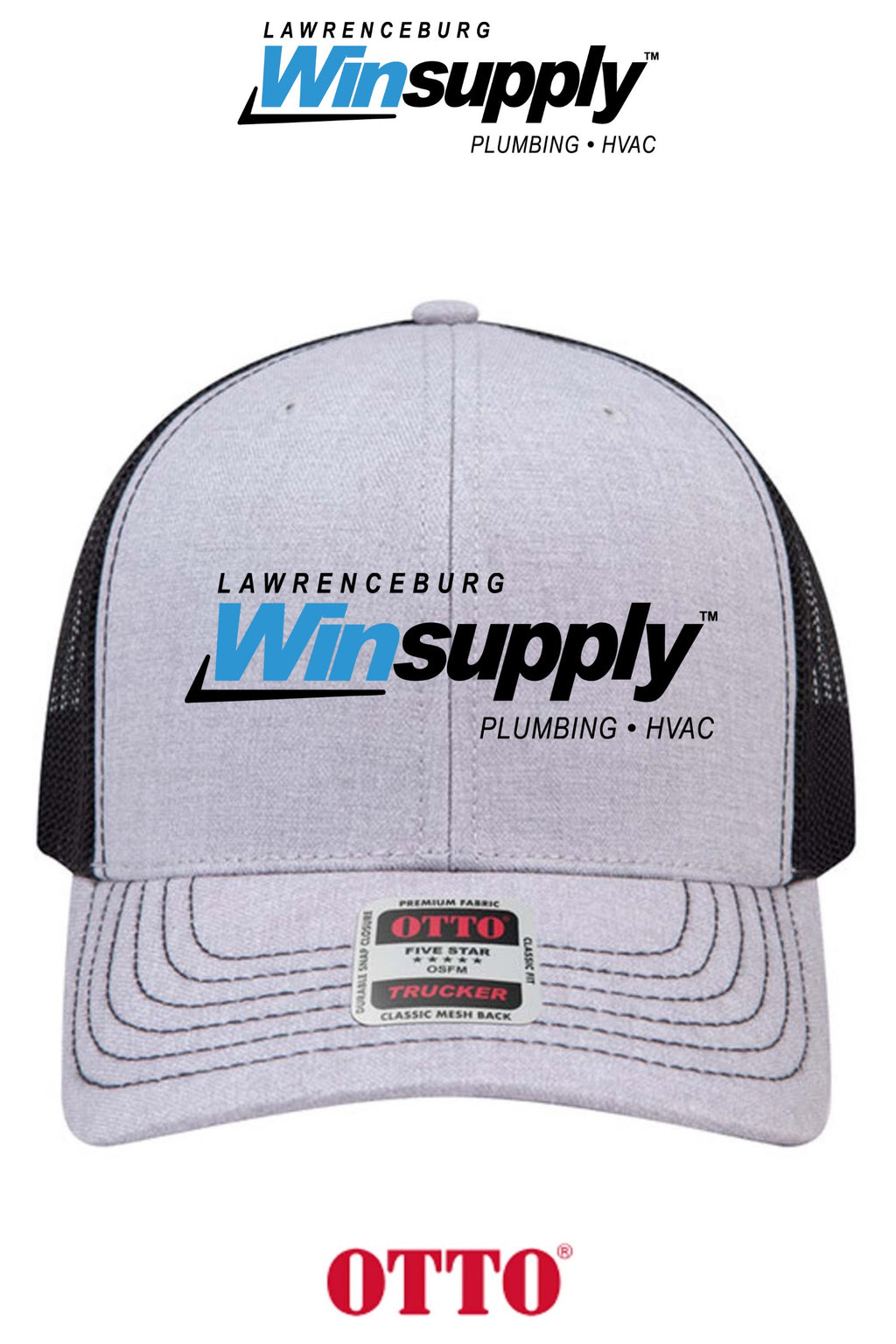 **BULK BUY SPECIAL** OTTO CAP® 6 Panel Mid Profile Mesh Back Trucker Hat - Lawrenceburg Winsupply