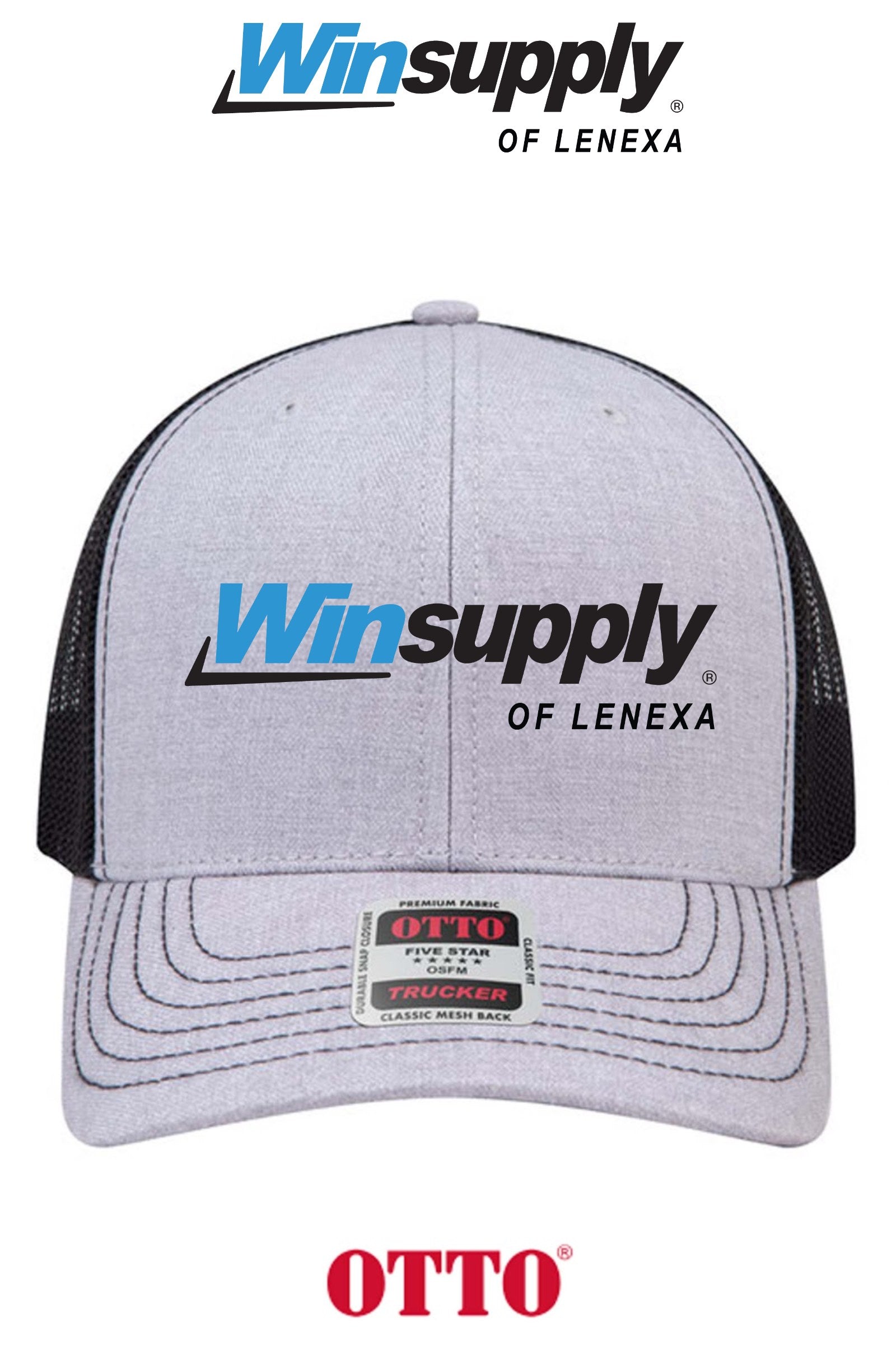 **BULK BUY SPECIAL** OTTO CAP® 6 Panel Mid Profile Mesh Back Trucker Hat - Winsupply of Lenexa