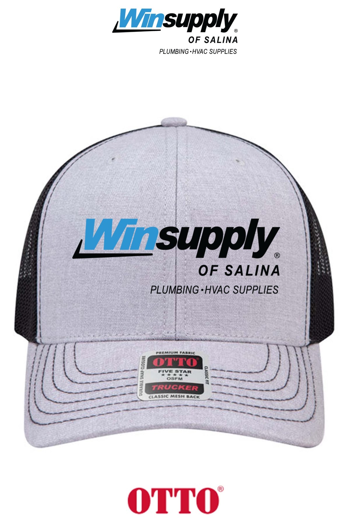 **BULK BUY SPECIAL** OTTO CAP® 6 Panel Mid Profile Mesh Back Trucker Hat - Winsupply of Salina