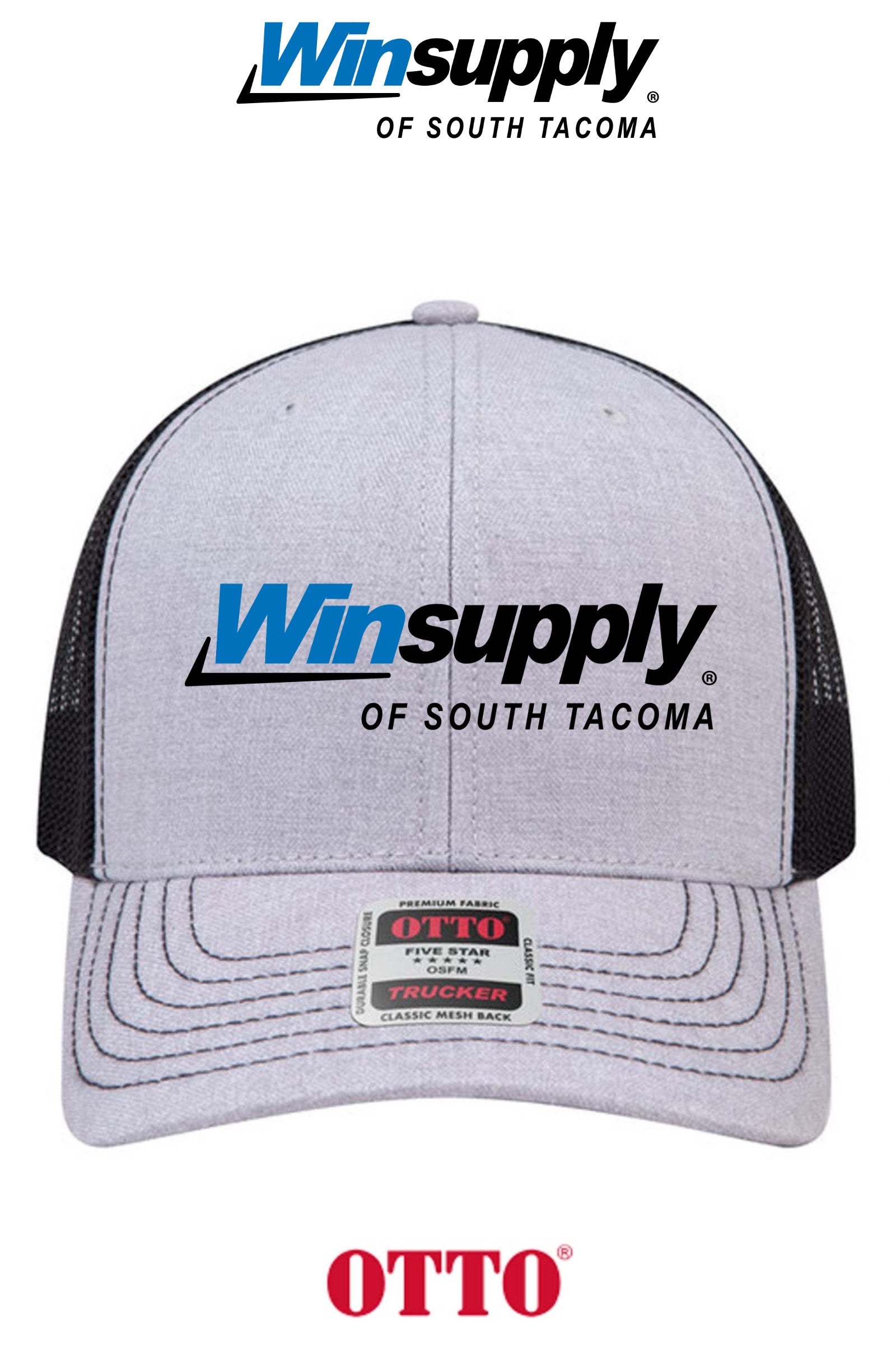**BULK BUY SPECIAL** OTTO CAP® 6 Panel Mid Profile Mesh Back Trucker Hat - Winsupply of South Tacoma