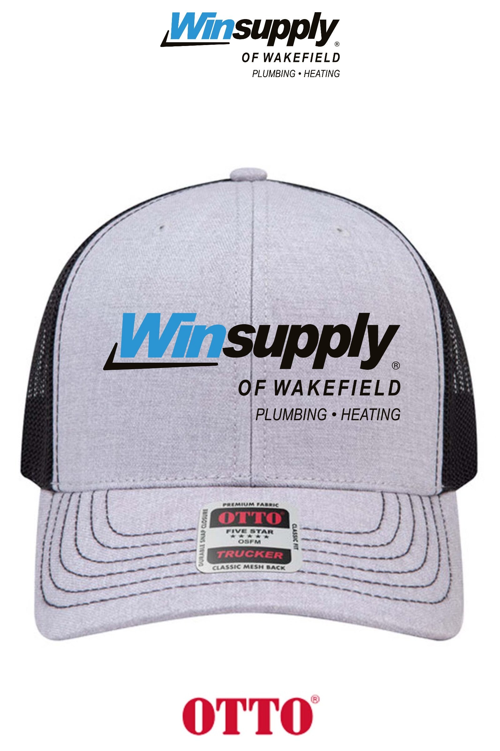**BULK BUY SPECIAL** OTTO CAP® 6 Panel Mid Profile Mesh Back Trucker Hat - Winsupply of Wakefield
