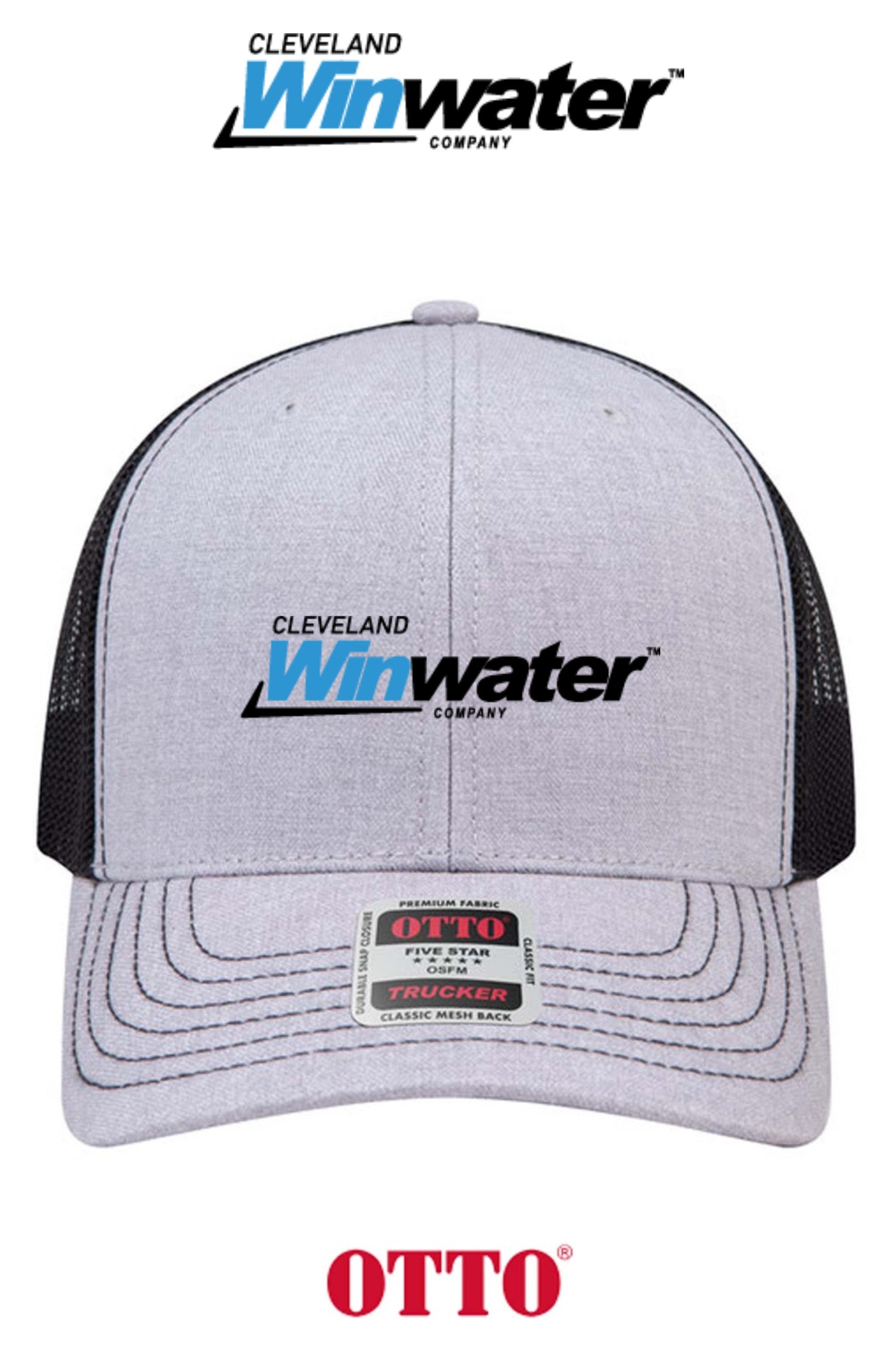 **BULK BUY SPECIAL** OTTO CAP® 6 Panel Mid Profile Mesh Back Trucker Hat - Winwater of Cleveland