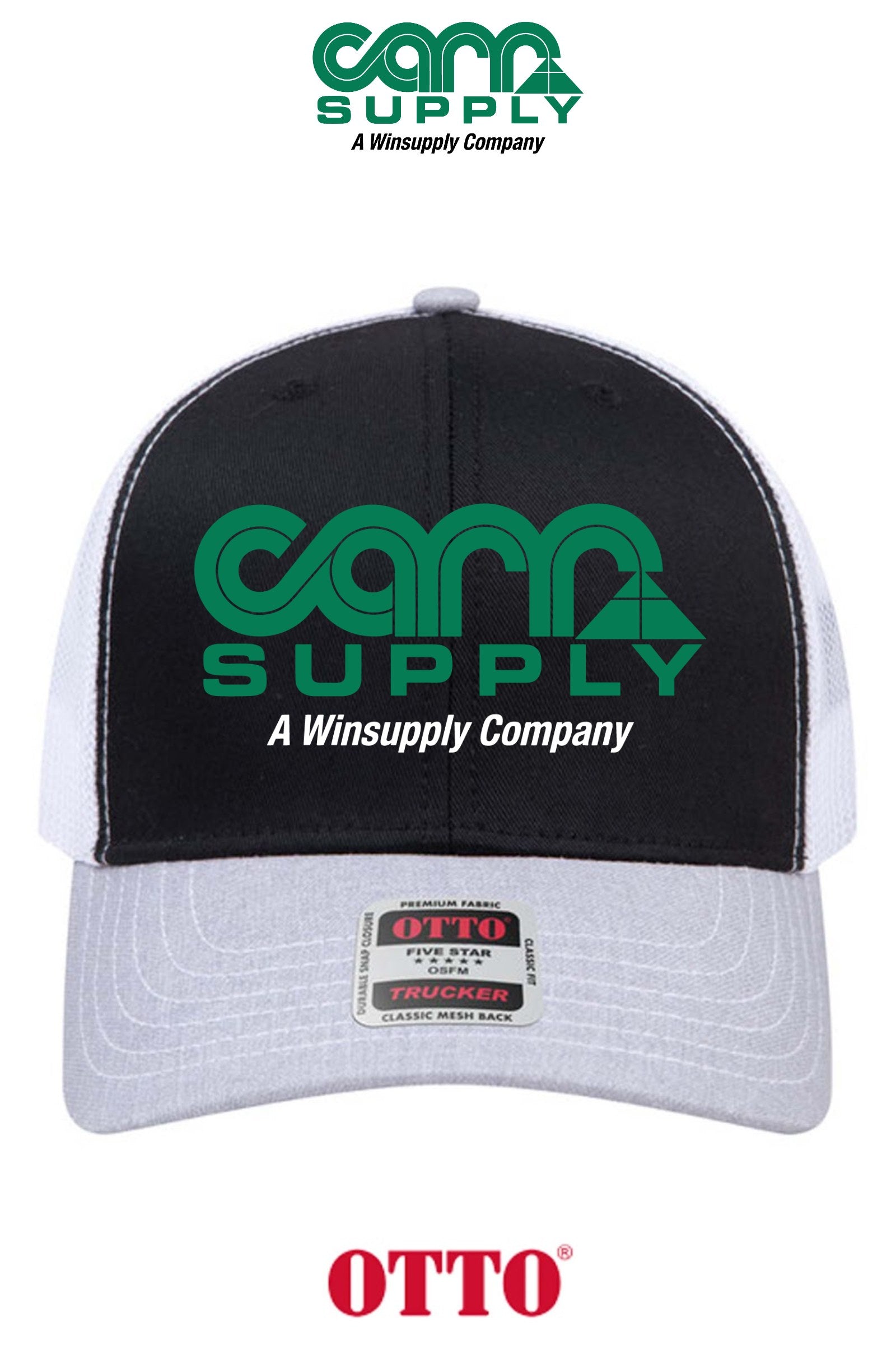 **BULK BUY SPECIAL** OTTO CAP® 6 Panel Mid Profile Mesh Back Trucker Hat - Carr Supply - Lancaster