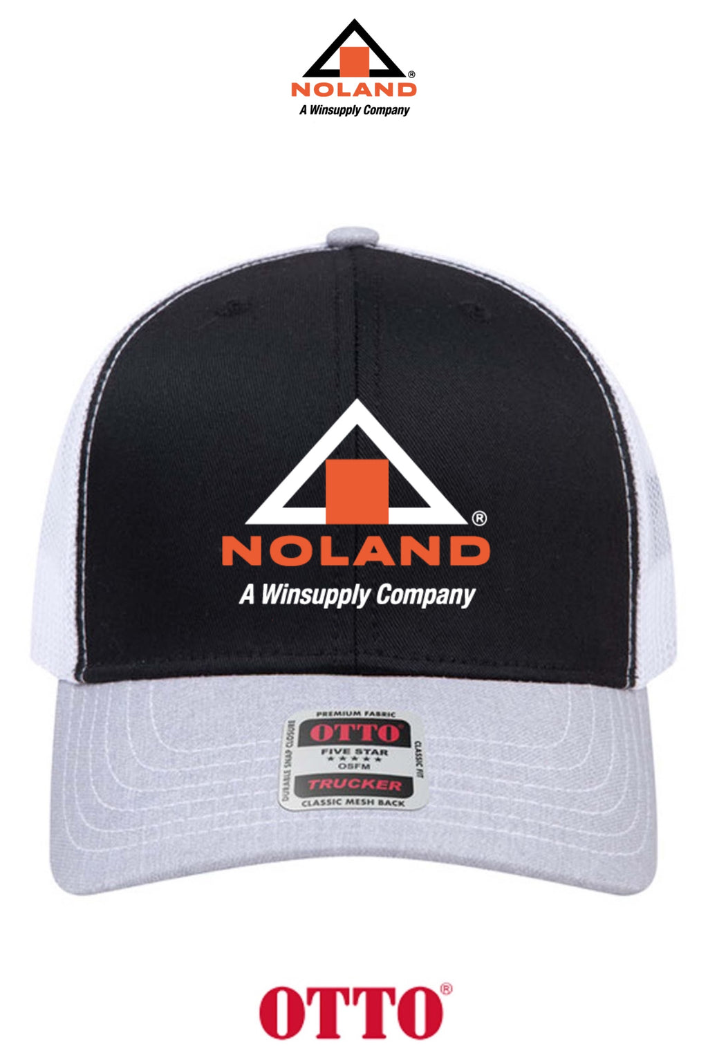 **BULK BUY SPECIAL** OTTO CAP® 6 Panel Mid Profile Mesh Back Trucker Hat - Noland of Augusta GA