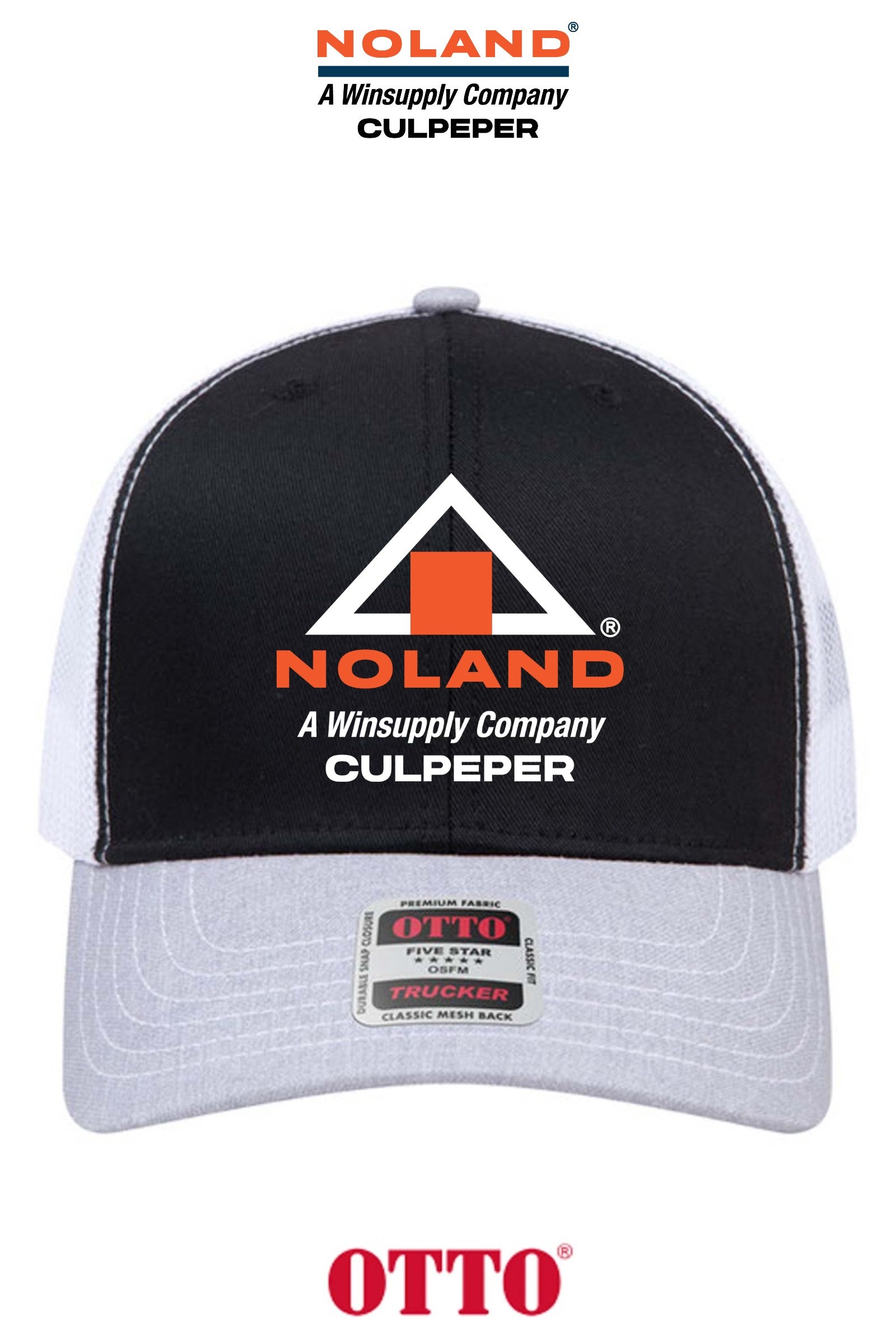**BULK BUY SPECIAL** OTTO CAP® 6 Panel Mid Profile Mesh Back Trucker Hat - Culpeper Noland