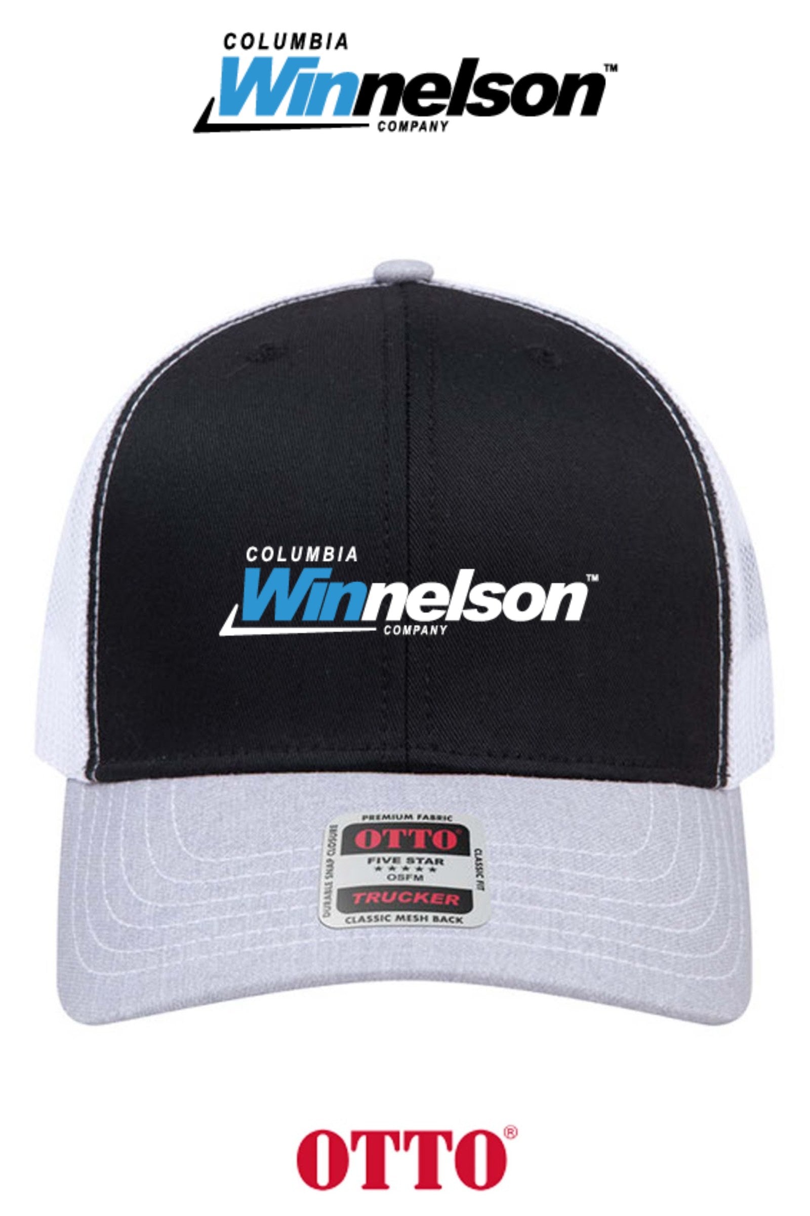 **BULK BUY SPECIAL** OTTO CAP® 6 Panel Mid Profile Mesh Back Trucker Hat - Columbia MO Winnelson