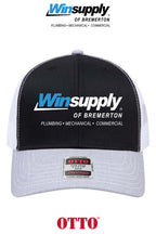 **BULK BUY SPECIAL** OTTO CAP® 6 Panel Mid Profile Mesh Back Trucker Hat - Winsupply Bremerton WA CO.