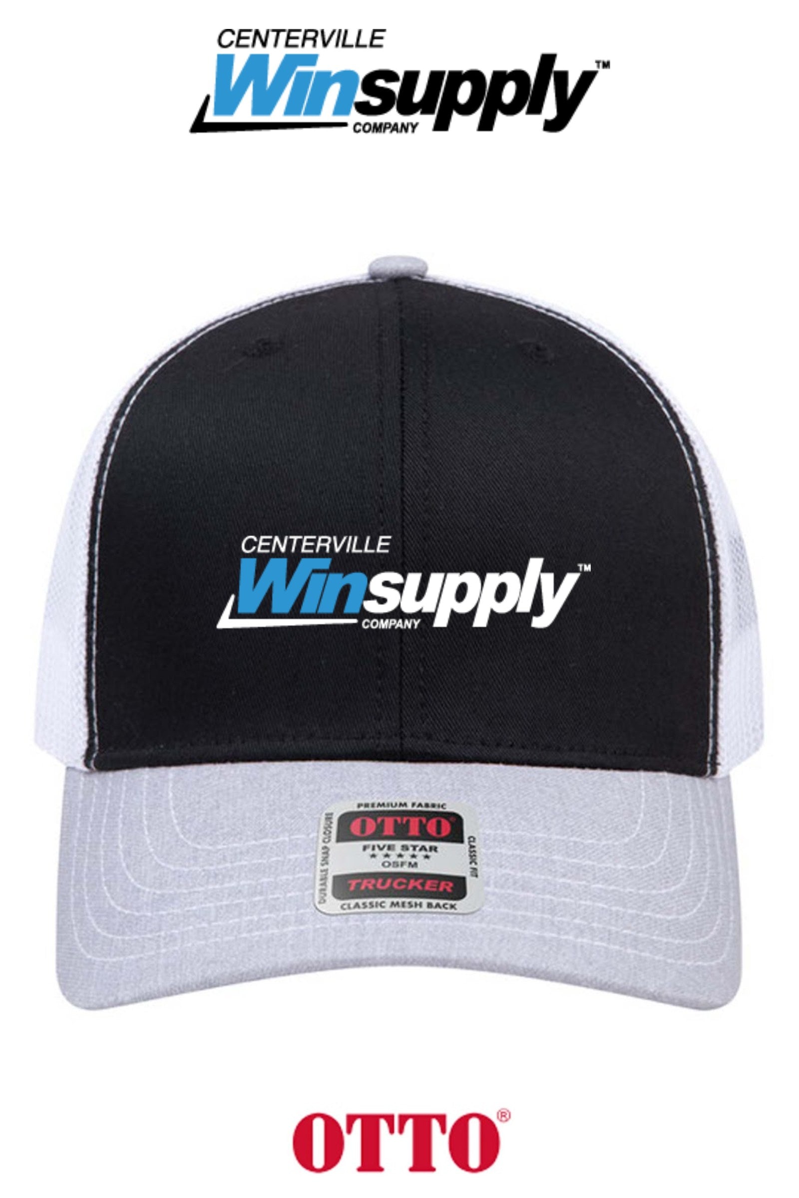 **BULK BUY SPECIAL** OTTO CAP® 6 Panel Mid Profile Mesh Back Trucker Hat - Winsupply of Centerville OH