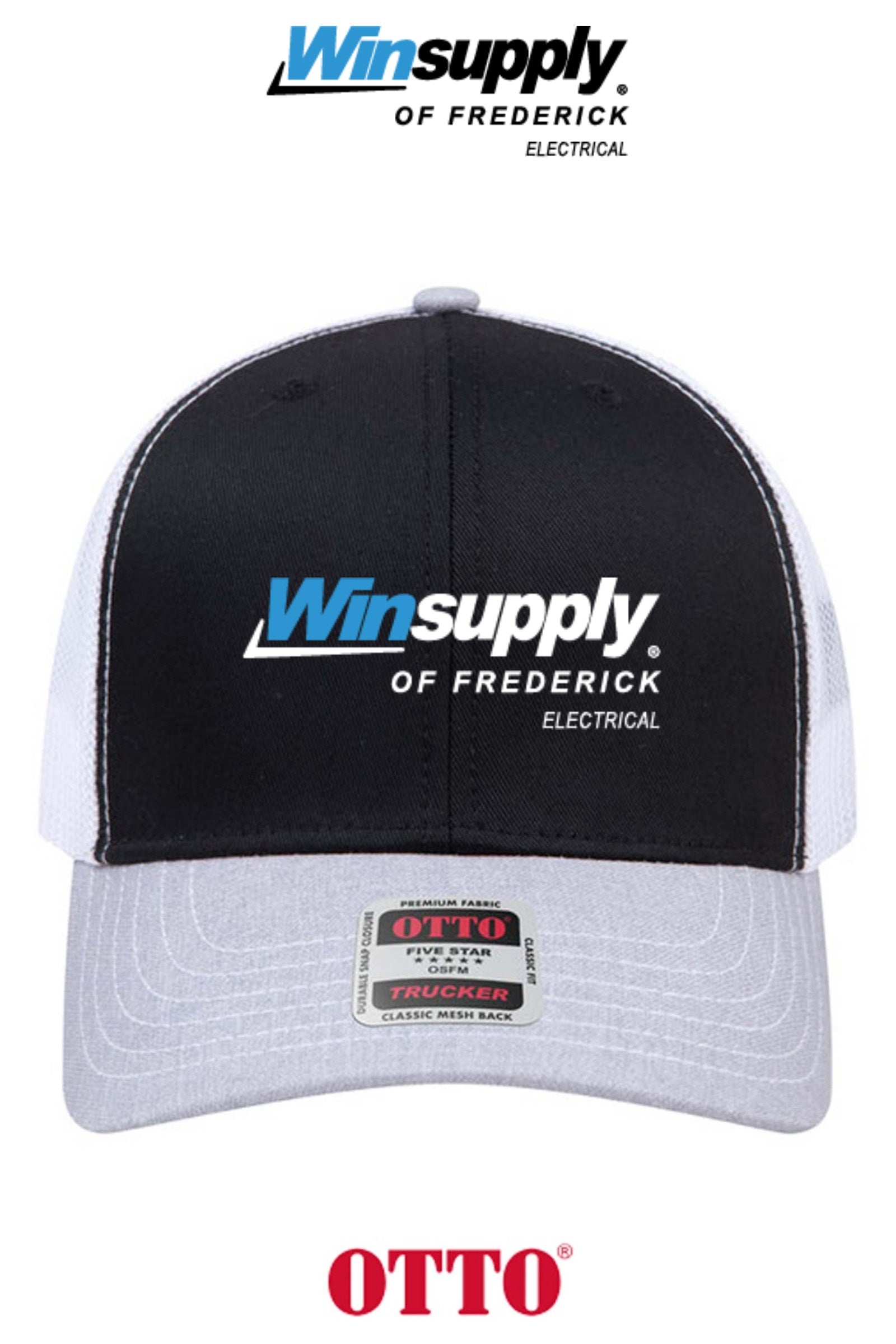 **BULK BUY SPECIAL** OTTO CAP® 6 Panel Mid Profile Mesh Back Trucker Hat - Winsupply of Frederick