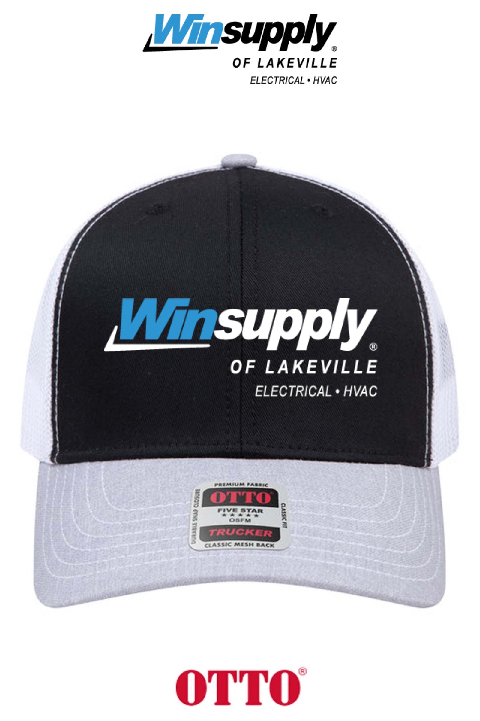 **BULK BUY SPECIAL** OTTO CAP® 6 Panel Mid Profile Mesh Back Trucker Hat - Winsupply of Lakeville