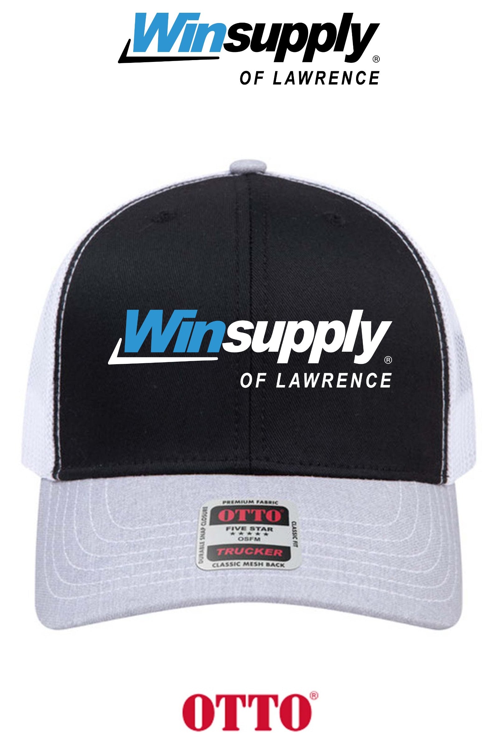 **BULK BUY SPECIAL** OTTO CAP® 6 Panel Mid Profile Mesh Back Trucker Hat - Winsupply of Lawrence