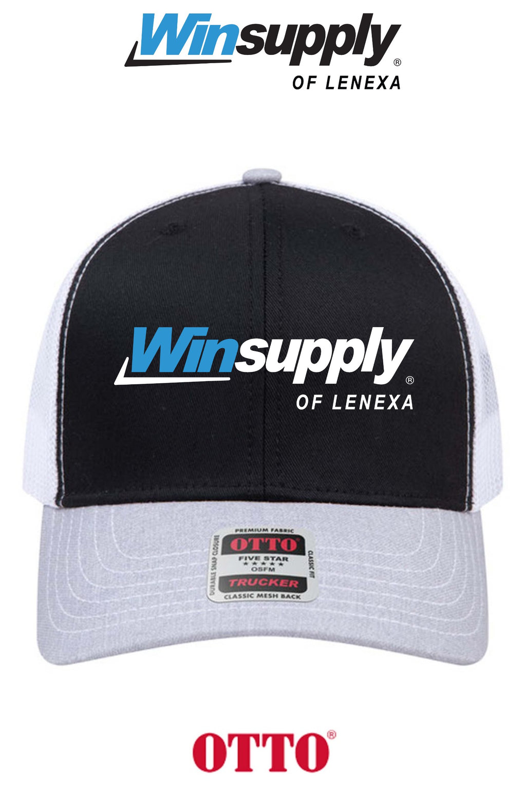 **BULK BUY SPECIAL** OTTO CAP® 6 Panel Mid Profile Mesh Back Trucker Hat - Winsupply of Lenexa