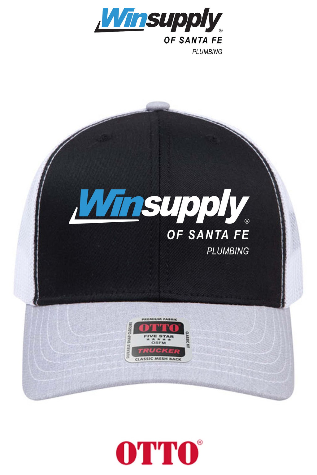 **BULK BUY SPECIAL** OTTO CAP® 6 Panel Mid Profile Mesh Back Trucker Hat - Winsupply of Santa Fe