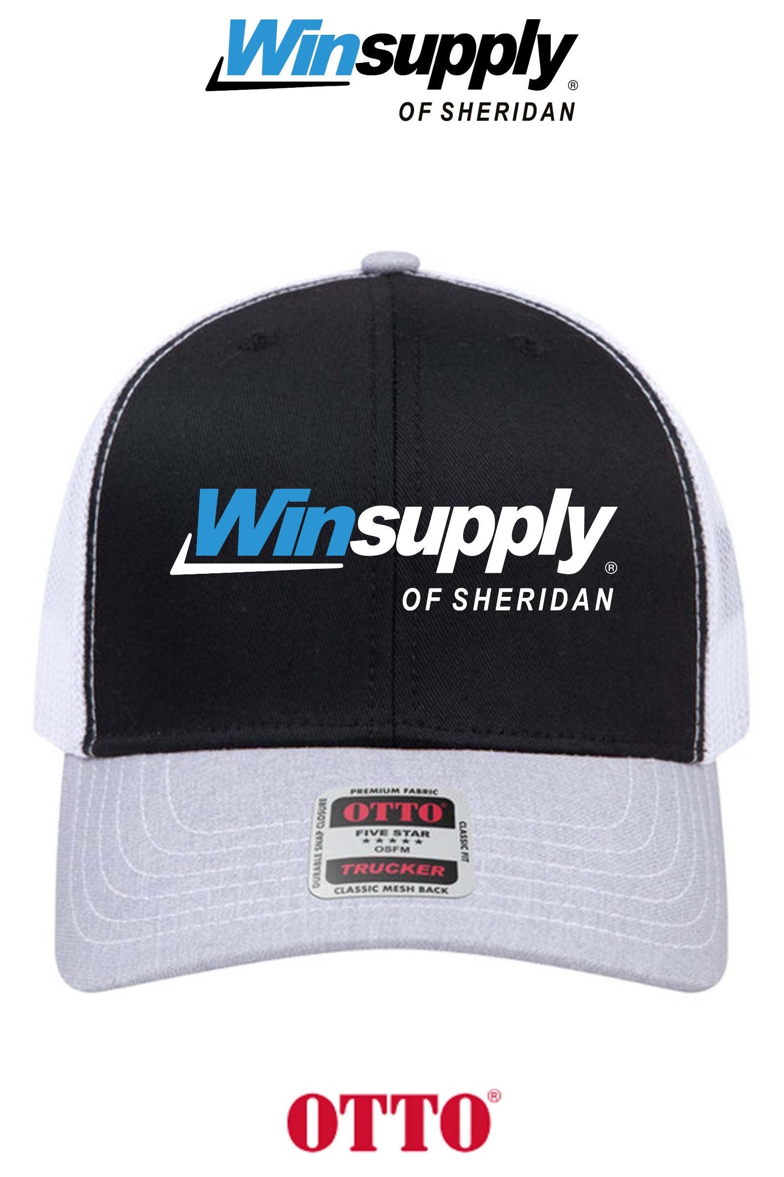 **BULK BUY SPECIAL** OTTO CAP® 6 Panel Mid Profile Mesh Back Trucker Hat - Winsupply of Sheridan