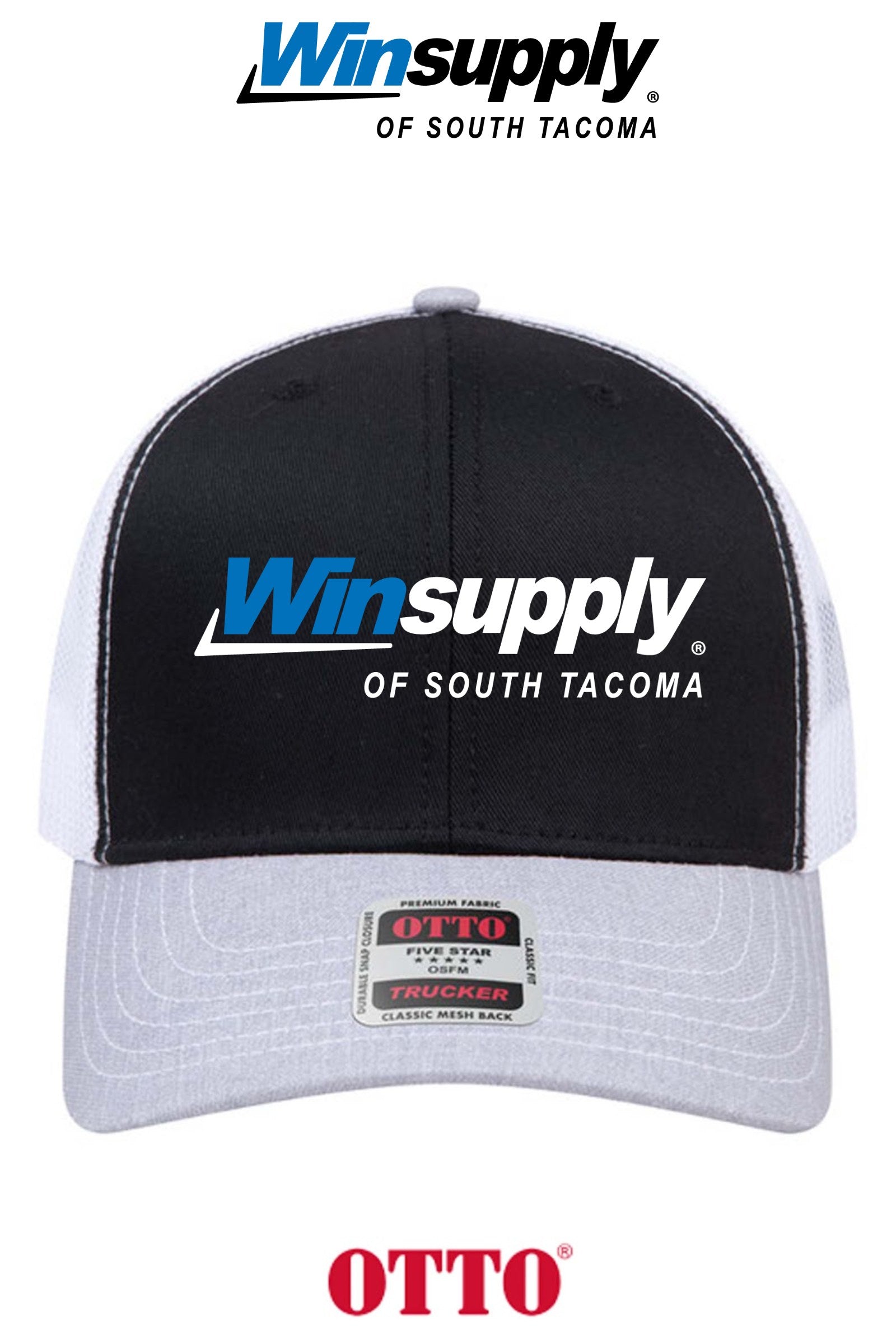 **BULK BUY SPECIAL** OTTO CAP® 6 Panel Mid Profile Mesh Back Trucker Hat - Winsupply of South Tacoma