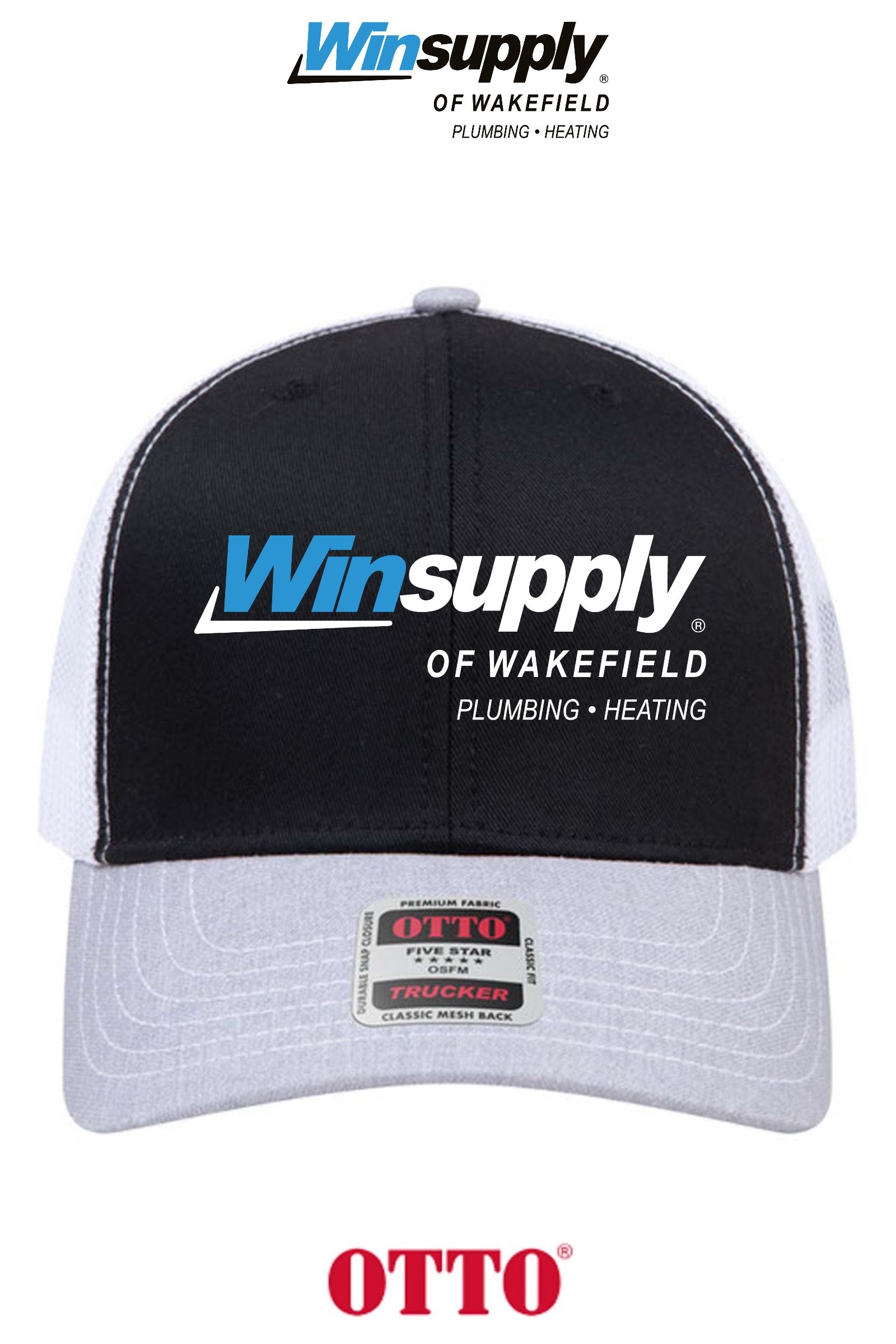 **BULK BUY SPECIAL** OTTO CAP® 6 Panel Mid Profile Mesh Back Trucker Hat - Winsupply of Wakefield