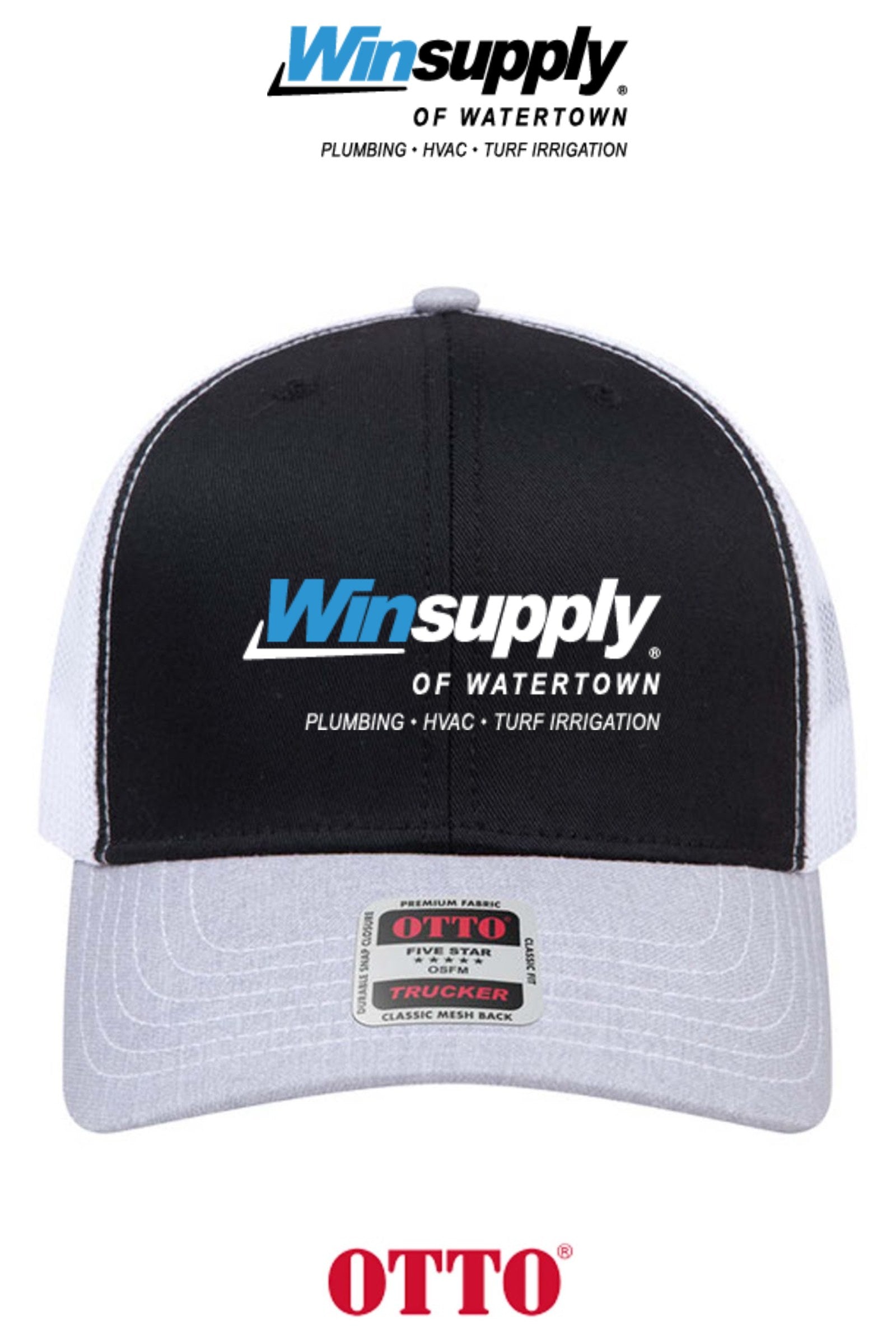 **BULK BUY SPECIAL** OTTO CAP® 6 Panel Mid Profile Mesh Back Trucker Hat - Winsupply of Watertown