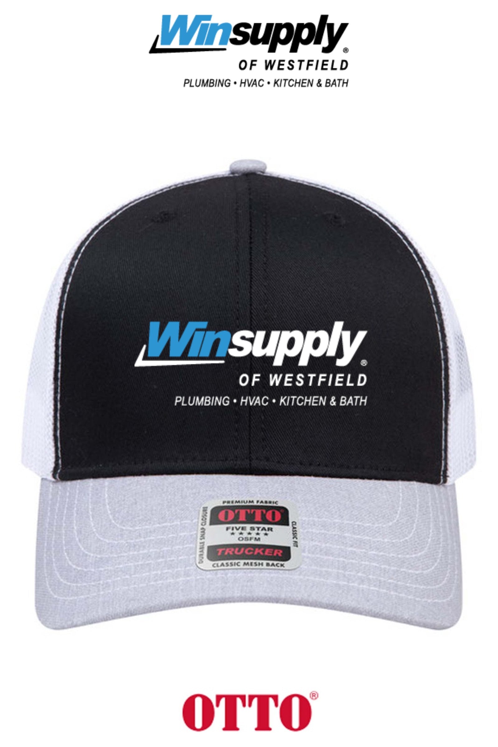 **BULK BUY SPECIAL** OTTO CAP® 6 Panel Mid Profile Mesh Back Trucker Hat - Winsupply of Westfield