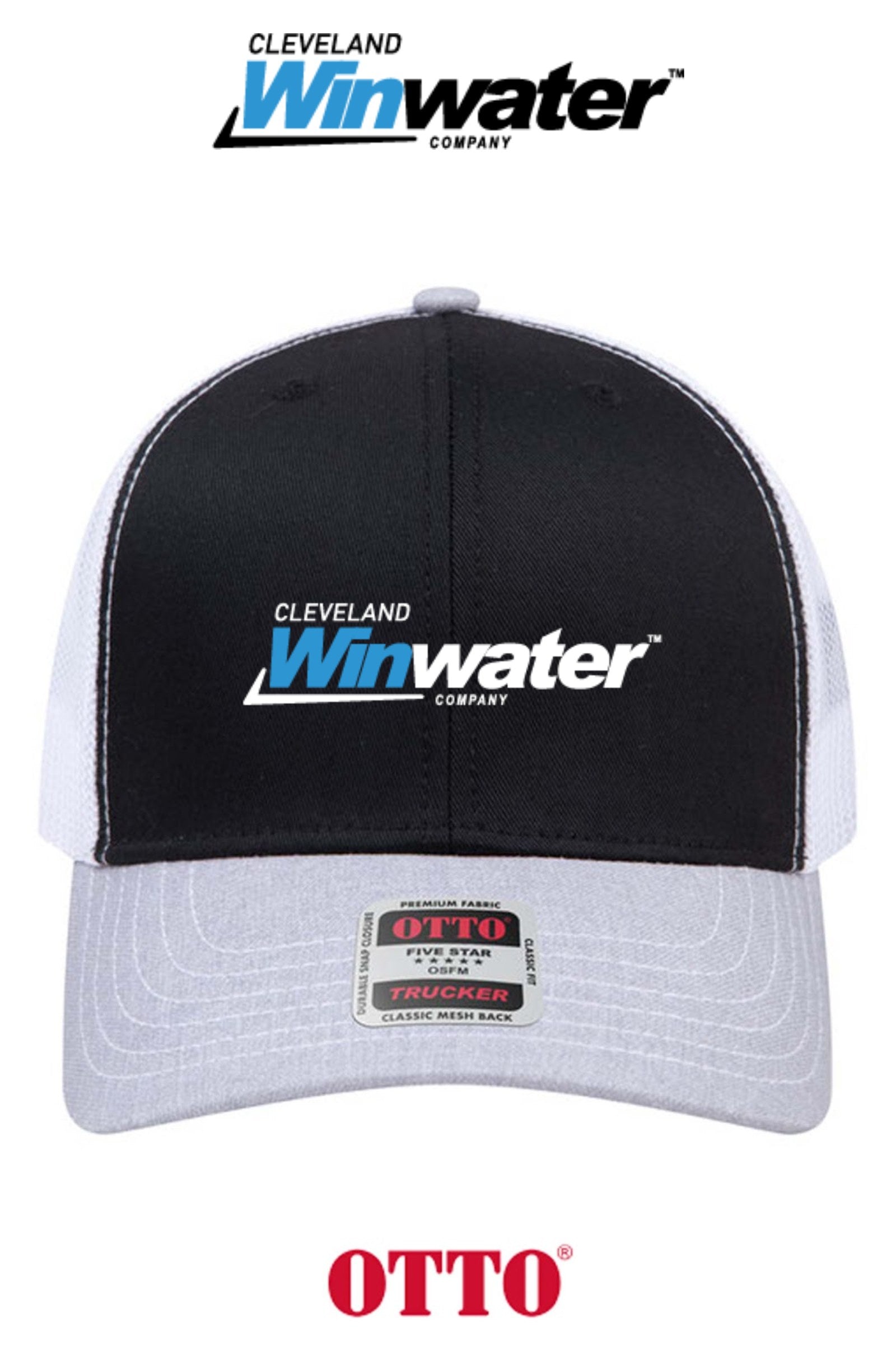 **BULK BUY SPECIAL** OTTO CAP® 6 Panel Mid Profile Mesh Back Trucker Hat - Winwater of Cleveland