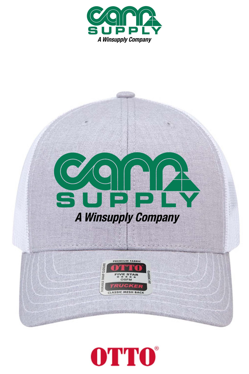 **BULK BUY SPECIAL** OTTO CAP® 6 Panel Mid Profile Mesh Back Trucker Hat - Carr Supply - Lancaster