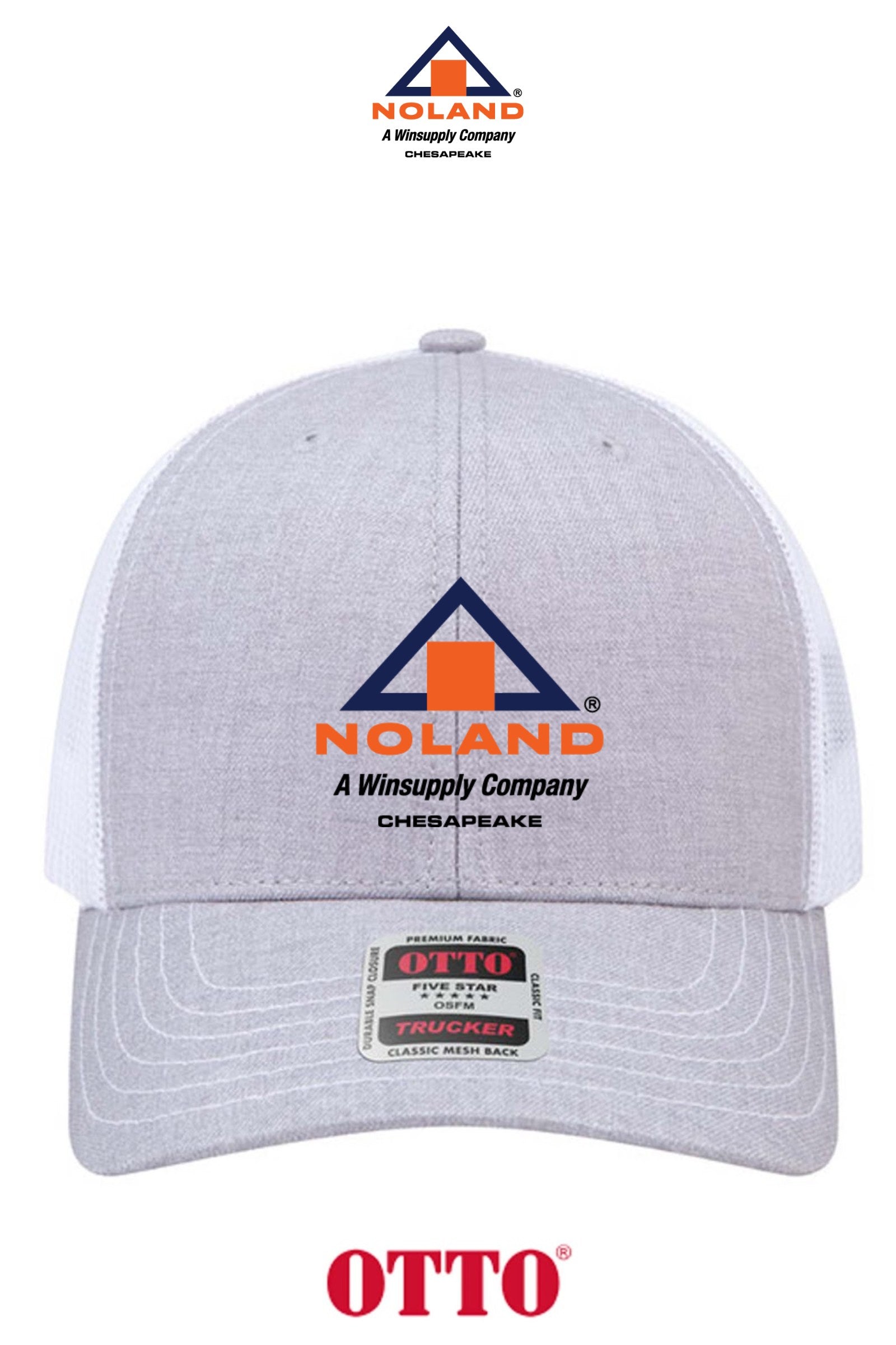 **BULK BUY SPECIAL** OTTO CAP® 6 Panel Mid Profile Mesh Back Trucker Hat - Noland Company Chesapeake