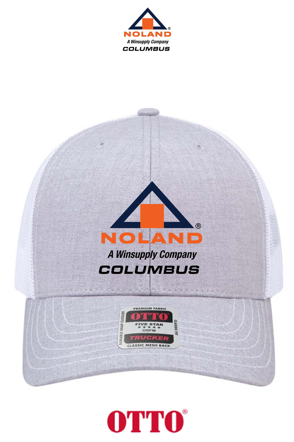 **BULK BUY SPECIAL** OTTO CAP® 6 Panel Mid Profile Mesh Back Trucker Hat - Columbus Noland