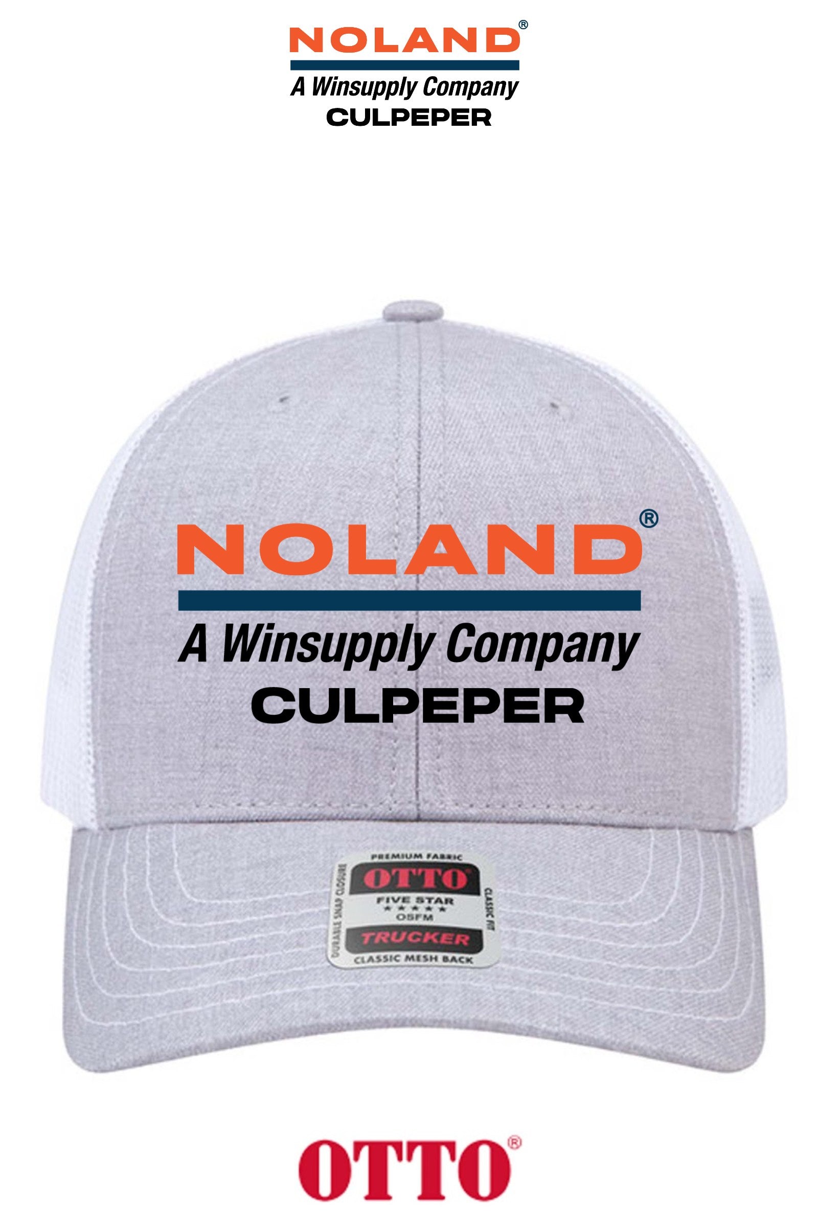 **BULK BUY SPECIAL** OTTO CAP® 6 Panel Mid Profile Mesh Back Trucker Hat - Culpeper Noland