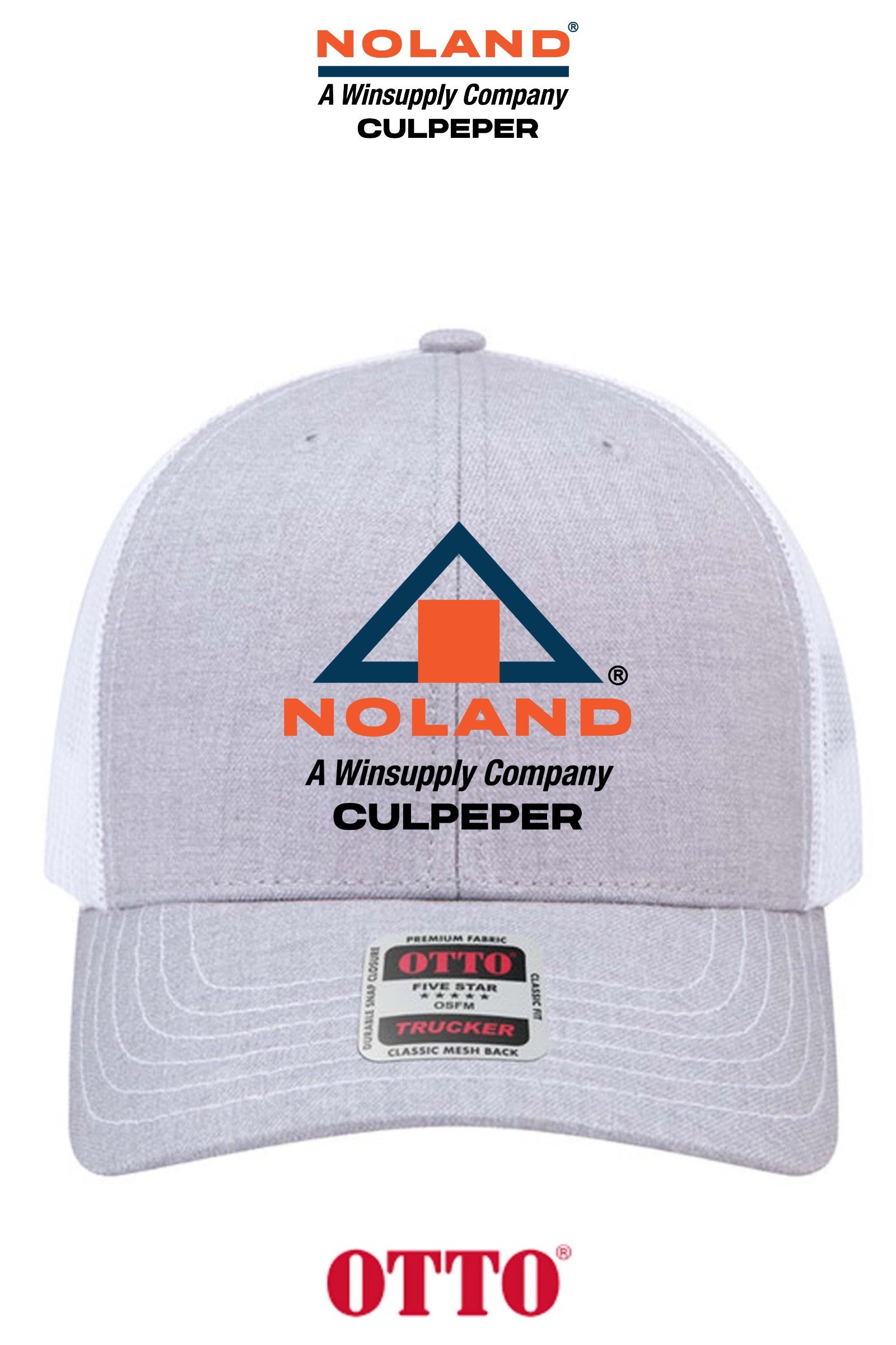 **BULK BUY SPECIAL** OTTO CAP® 6 Panel Mid Profile Mesh Back Trucker Hat - Culpeper Noland