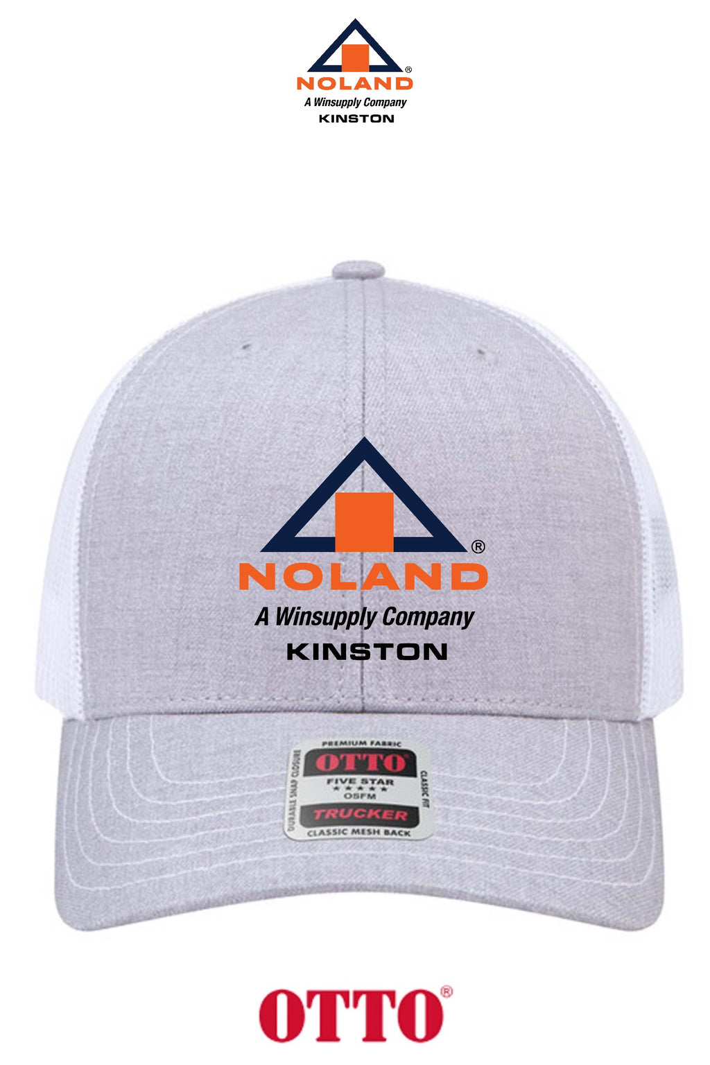 **BULK BUY SPECIAL** OTTO CAP® 6 Panel Mid Profile Mesh Back Trucker Hat - Kinston Noland