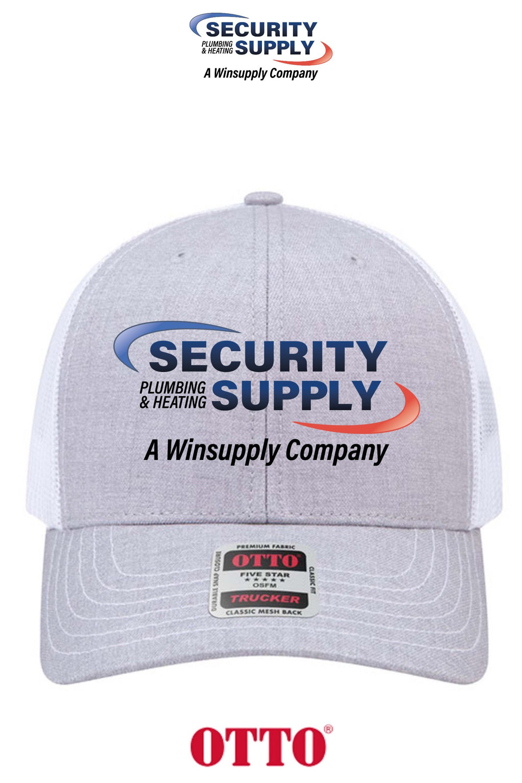**BULK BUY SPECIAL** OTTO CAP® 6 Panel Mid Profile Mesh Back Trucker Hat - SPHS Watertown
