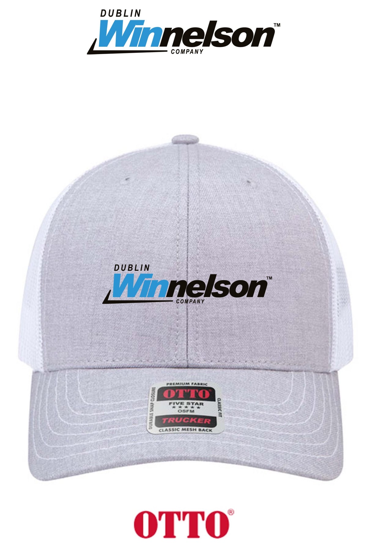 **BULK BUY SPECIAL** OTTO CAP® 6 Panel Mid Profile Mesh Back Trucker Hat - Dublin Winnelson
