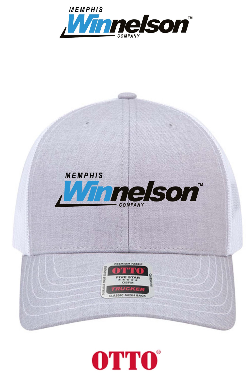 **BULK BUY SPECIAL** OTTO CAP® 6 Panel Mid Profile Mesh Back Trucker Hat - Memphis Winnelson
