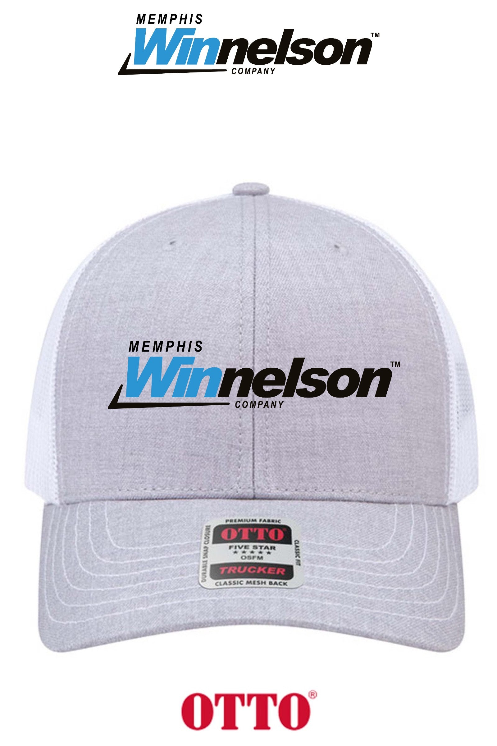 **BULK BUY SPECIAL** OTTO CAP® 6 Panel Mid Profile Mesh Back Trucker Hat - Memphis Winnelson