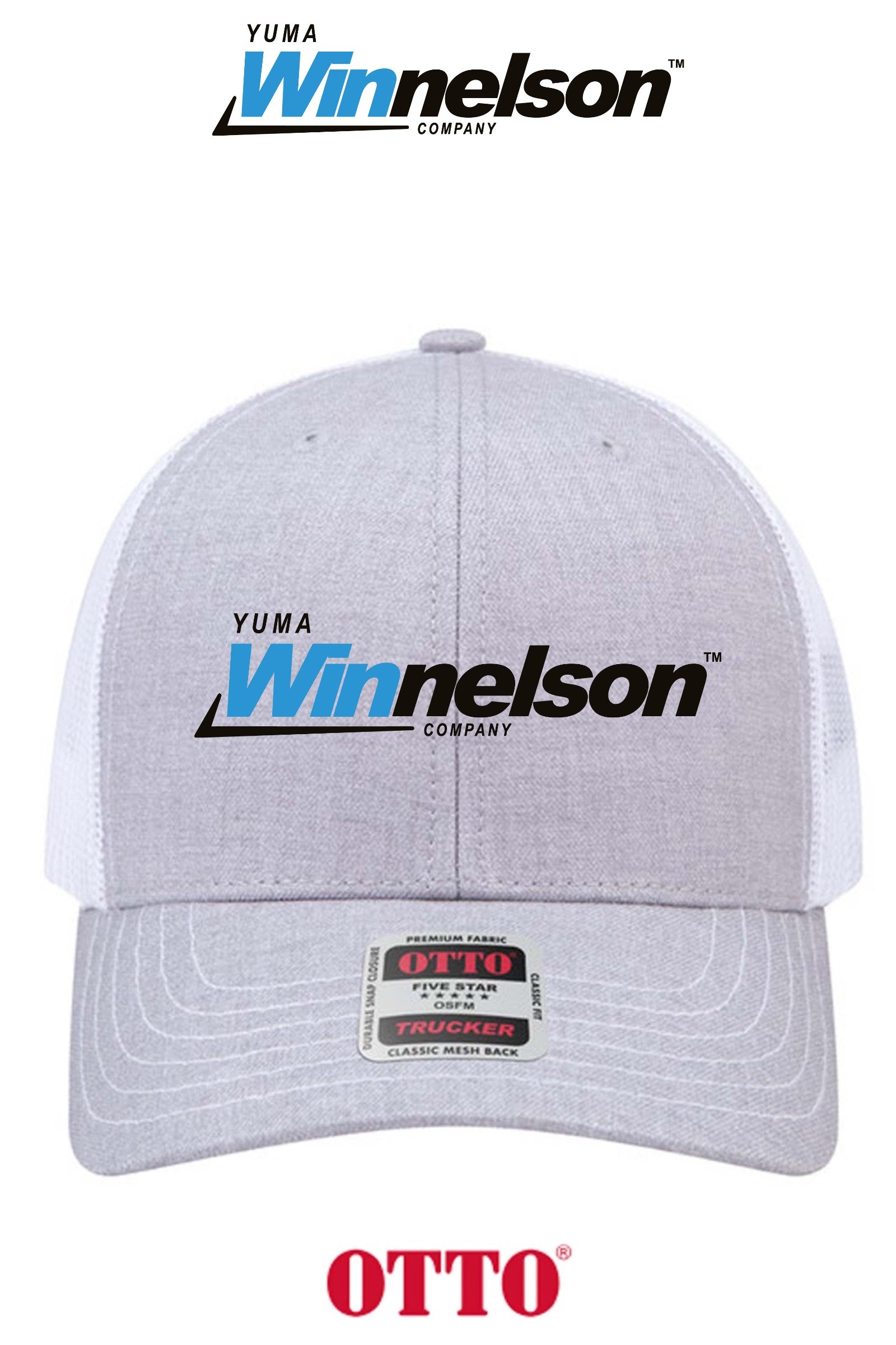 **BULK BUY SPECIAL** OTTO CAP® 6 Panel Mid Profile Mesh Back Trucker Hat - Yuma Winnelson
