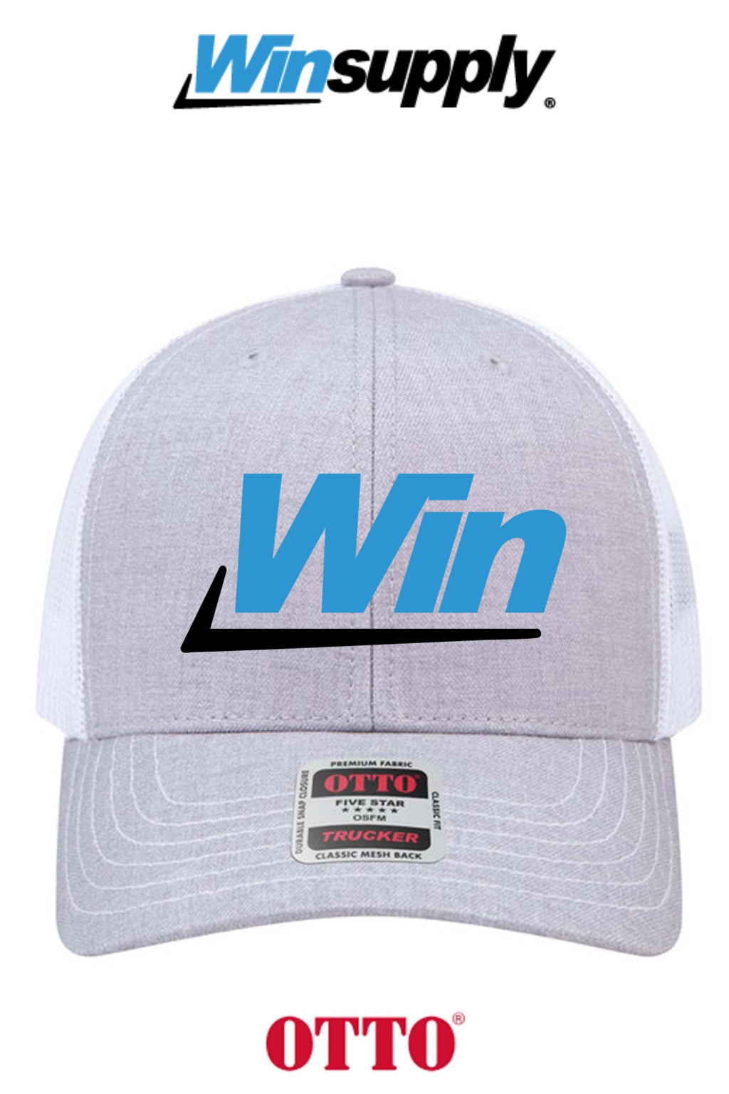 **BULK BUY SPECIAL** OTTO CAP® 6 Panel Mid Profile Mesh Back Trucker Hat - Winsupply INC.