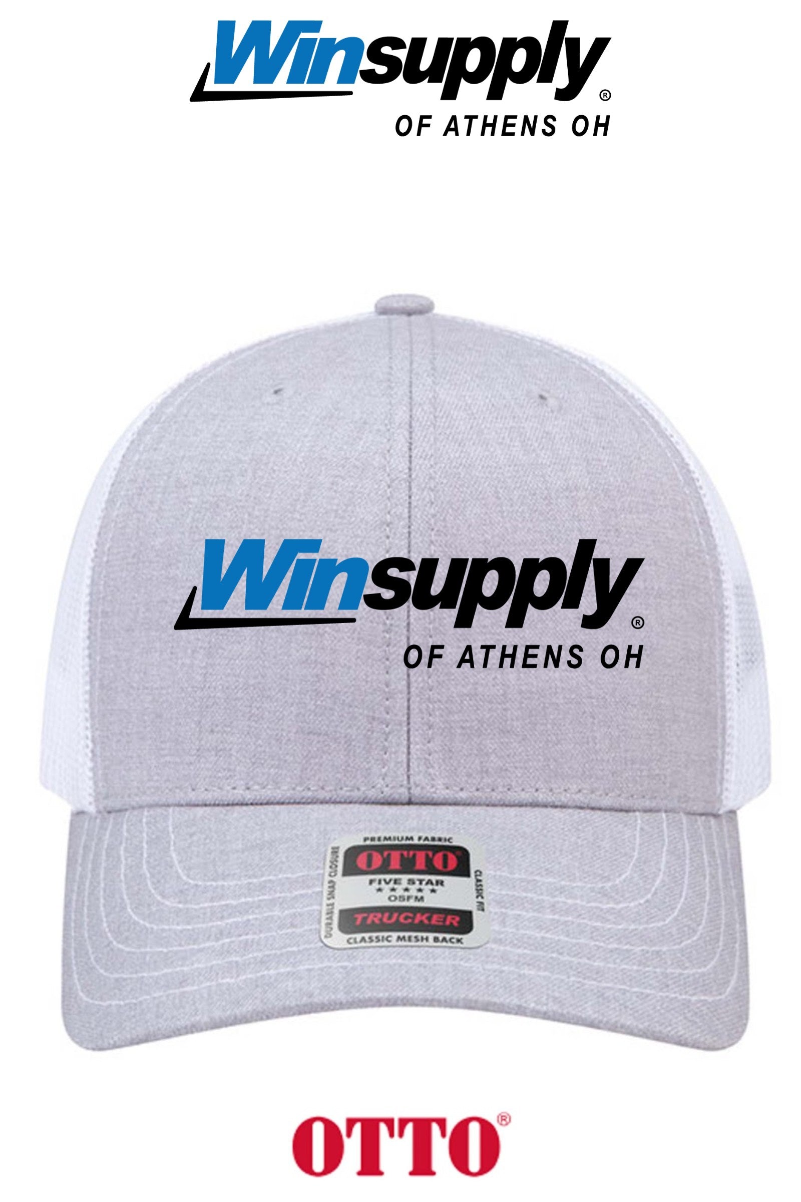 **BULK BUY SPECIAL** OTTO CAP® 6 Panel Mid Profile Mesh Back Trucker Hat - Winsupply of Athens OH