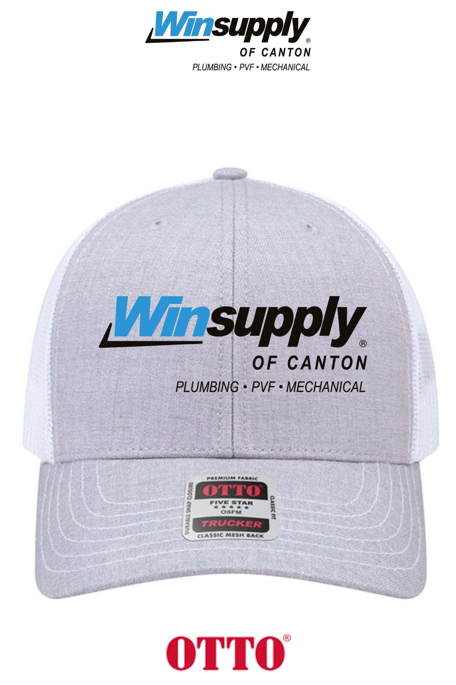 **BULK BUY SPECIAL** OTTO CAP® 6 Panel Mid Profile Mesh Back Trucker Hat - Winsupply of Canton