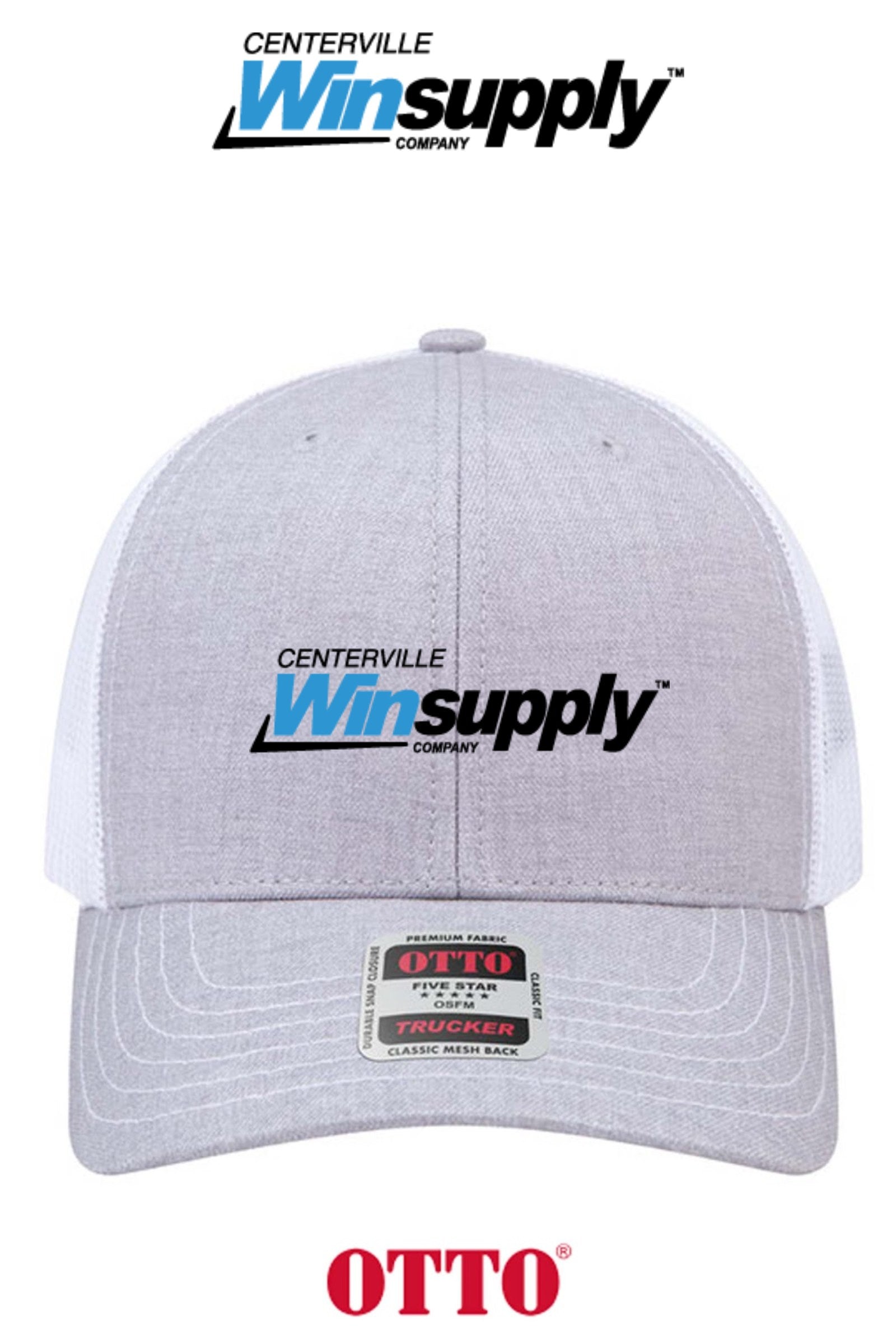 **BULK BUY SPECIAL** OTTO CAP® 6 Panel Mid Profile Mesh Back Trucker Hat - Winsupply of Centerville OH
